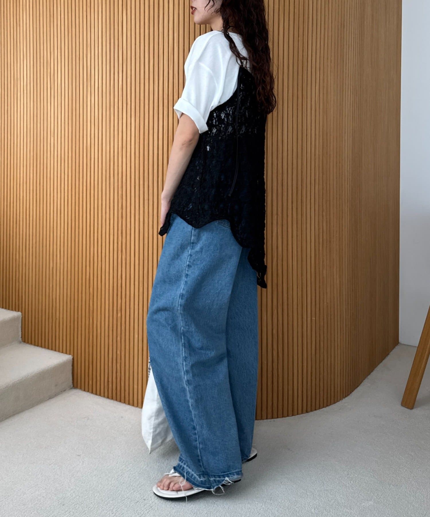 CIAOPANIC TYPY(チャオパニックティピー) 【willow】アシメレースヘムラインキャミチュニック