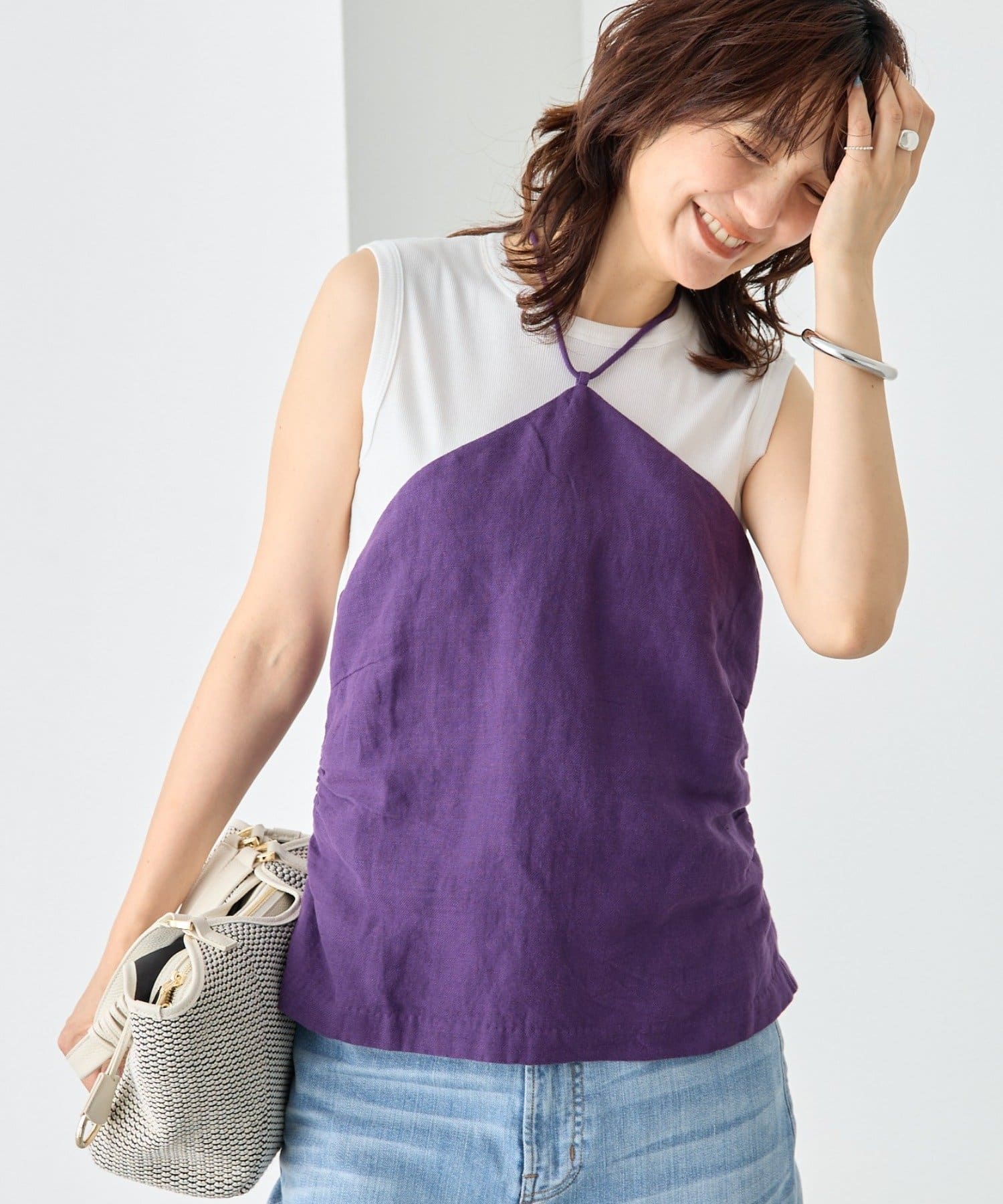 RIVE DROITE(リヴドロワ) 予約【à Nice （ア ・ニース）】ホルターネックブラウス/6月中旬お届け予定