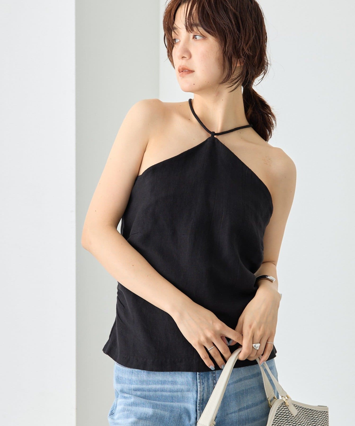 RIVE DROITE(リヴドロワ) 予約【à Nice （ア ・ニース）】ホルターネックブラウス/6月中旬お届け予定