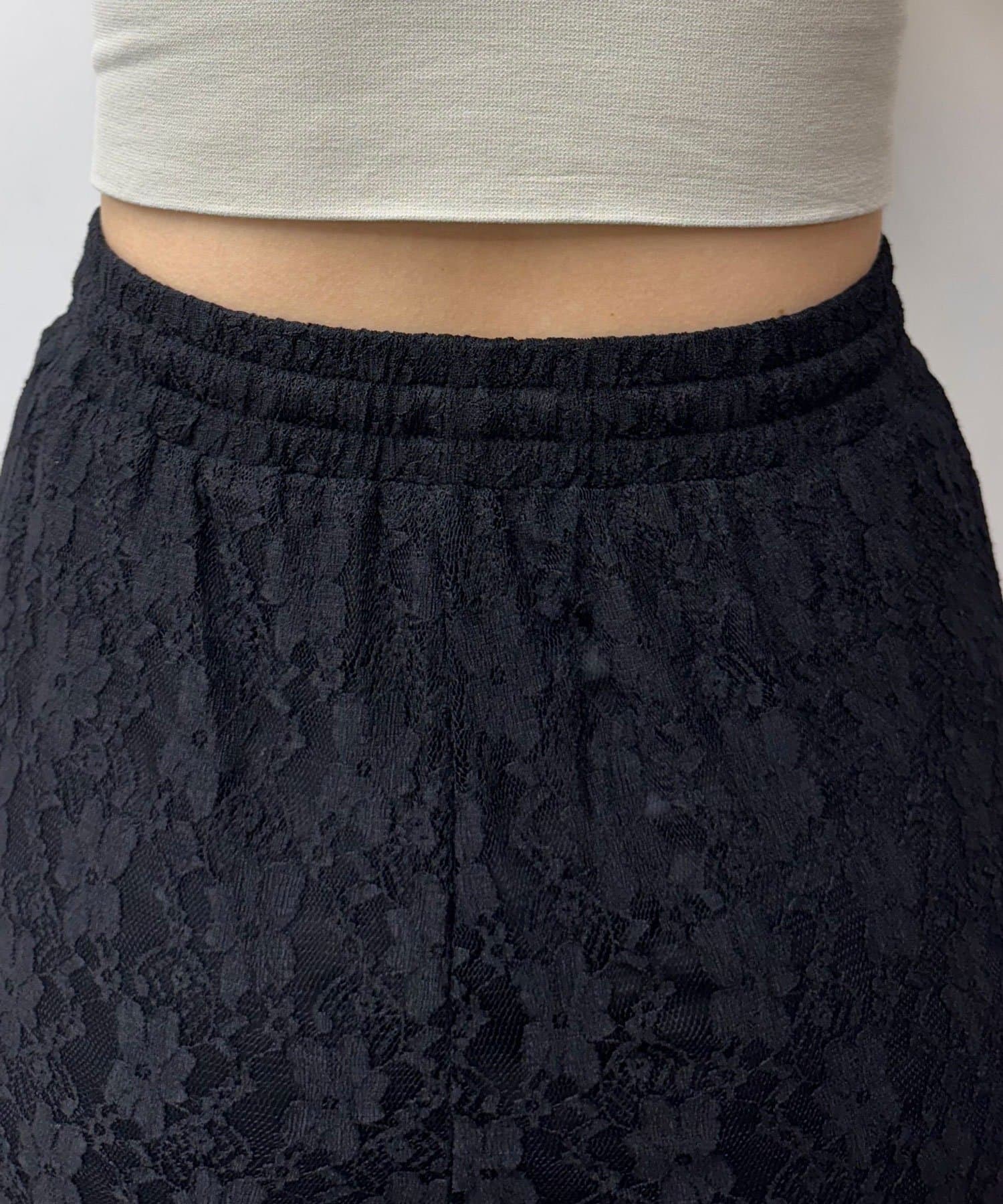 CIAOPANIC(チャオパニック) レースフレアレイヤードフリルパンツ