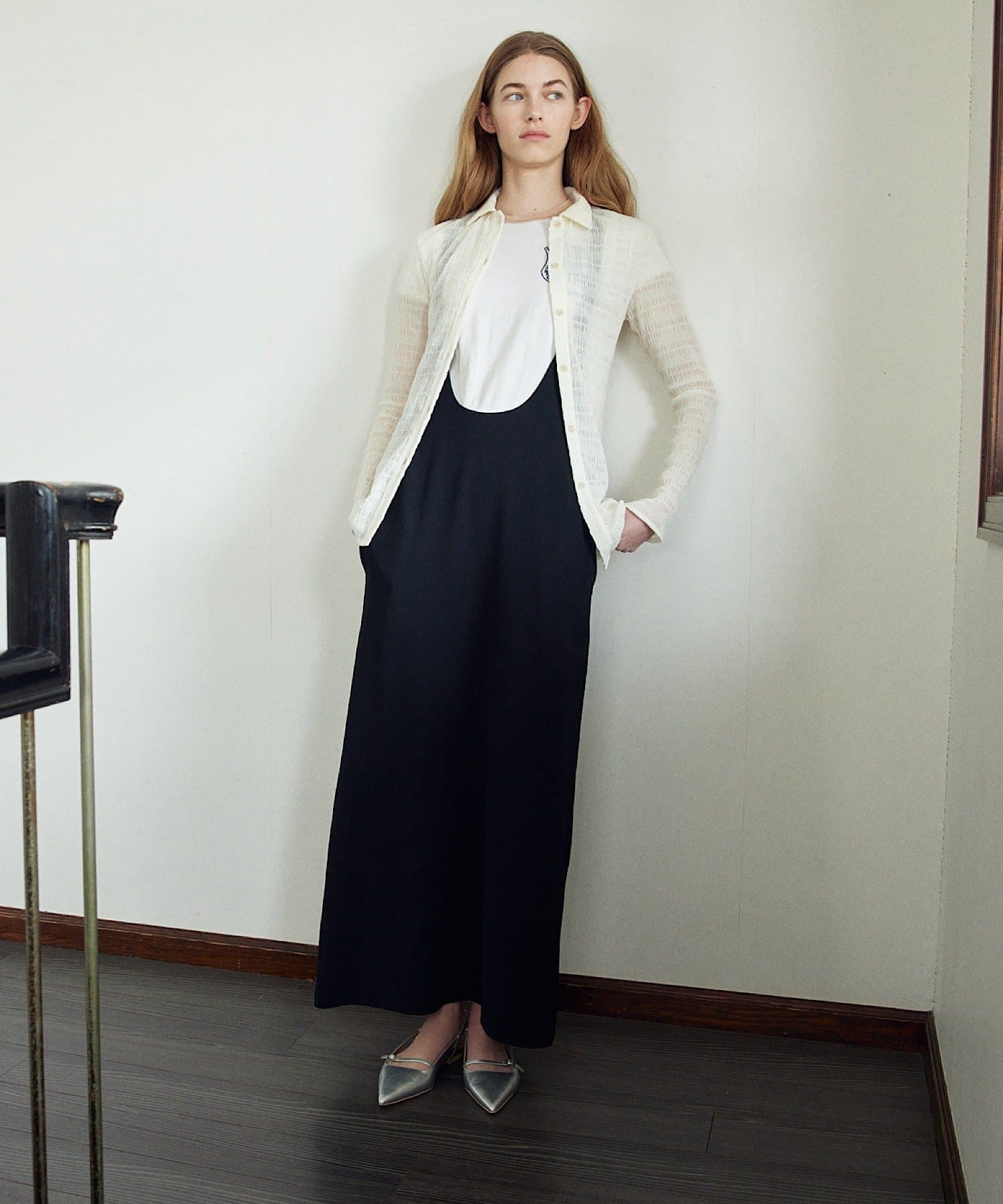 SHENERY(シーナリー) 襟付きシャーリングシャツ