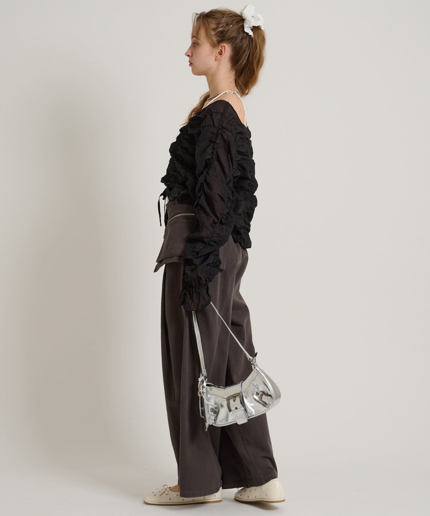 w closet(ダブルクローゼット) 【AMIKO's select】	ハートミラー付きショルダーバッグ