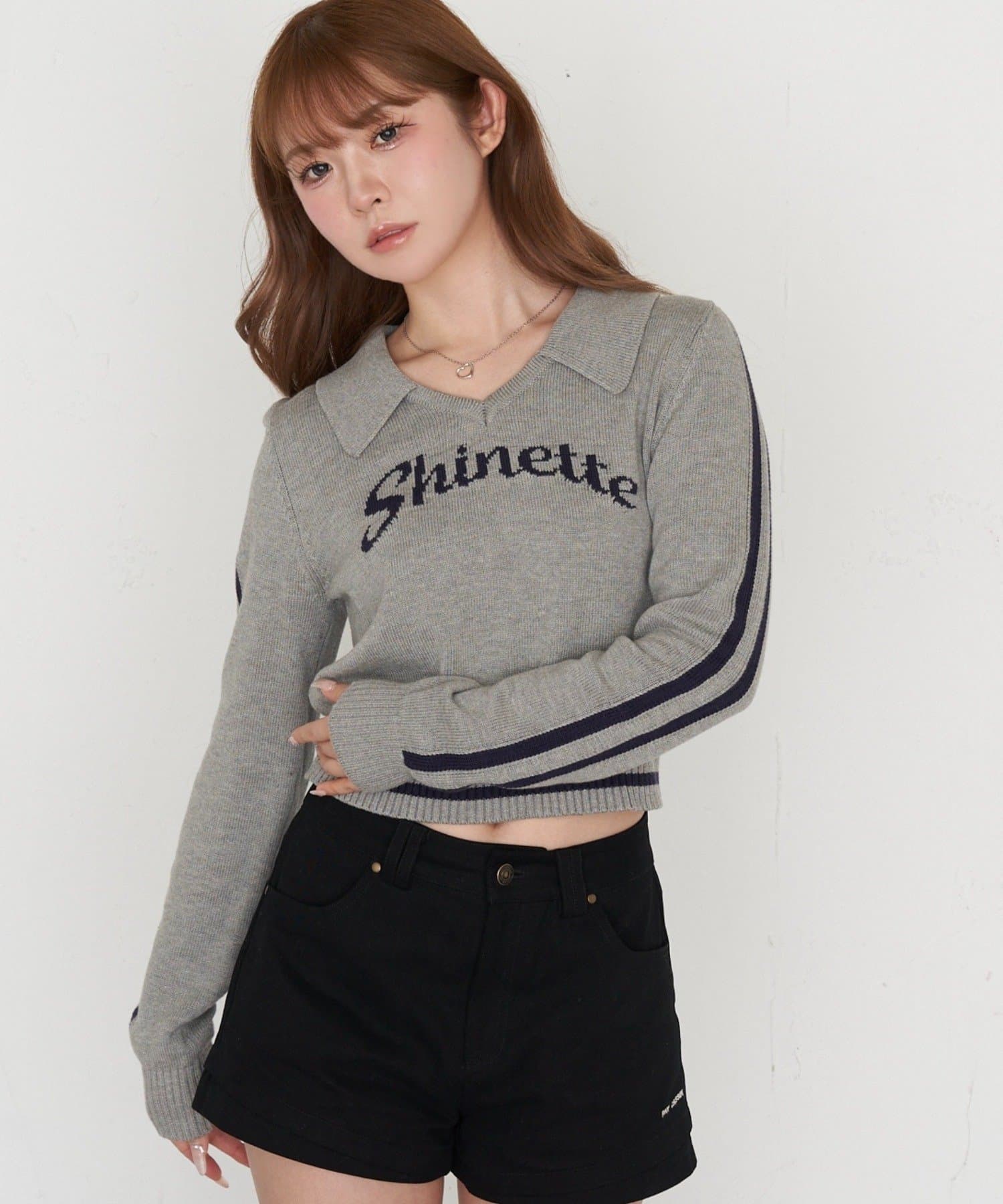 OUTLET(アウトレット) 【RAY CASSIN】スキッパーラインロゴニット