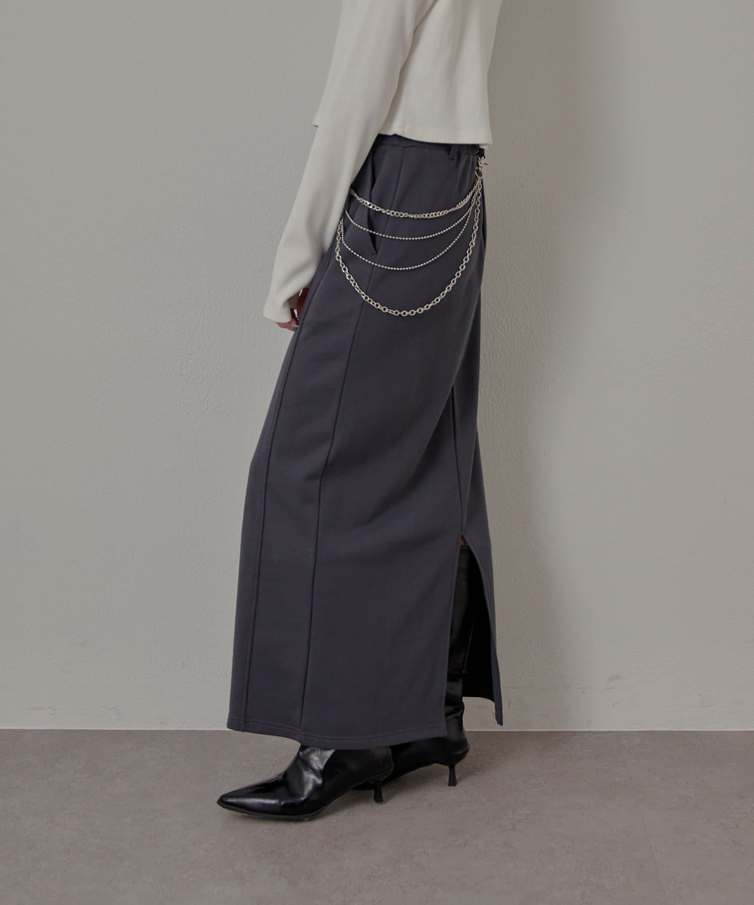 OUTLET(アウトレット) 【mline】スウェットスカート