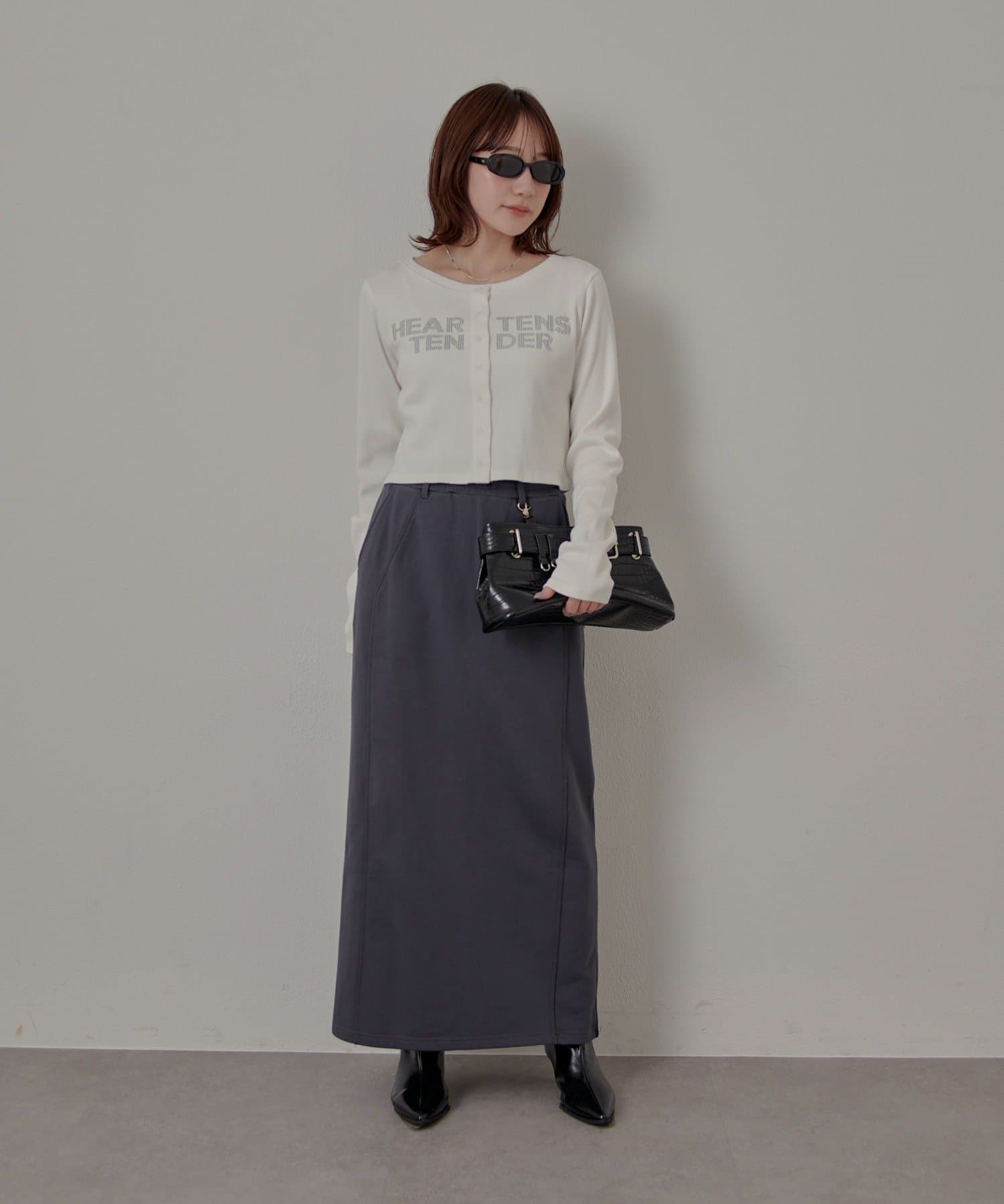 OUTLET(アウトレット) 【mline】スウェットスカート