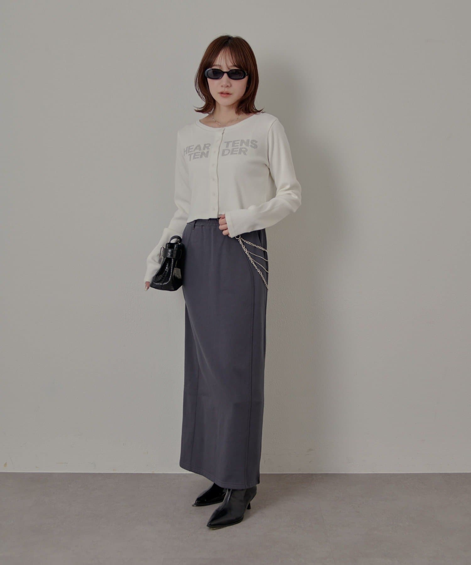 OUTLET(アウトレット) 【mline】スウェットスカート