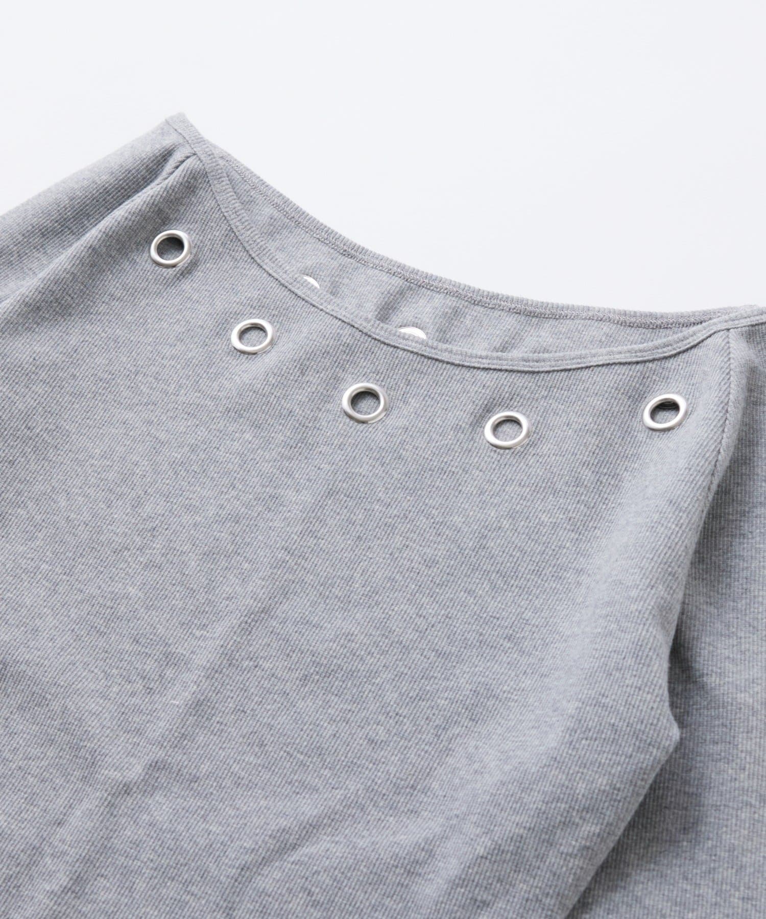 OUTLET(アウトレット) 【WHO'S WHO gallery】アイレットリブワンピース