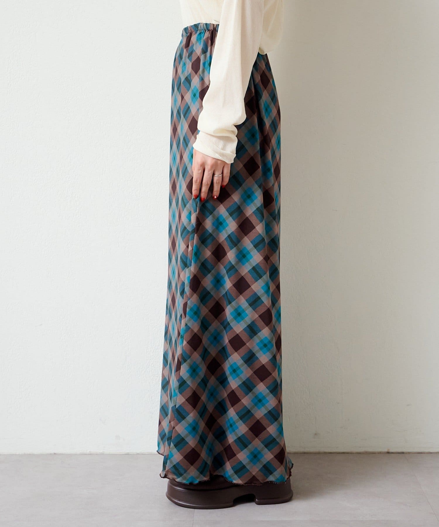 OUTLET(アウトレット) 【Kastane】【チェック&花柄】アソートシアースカート