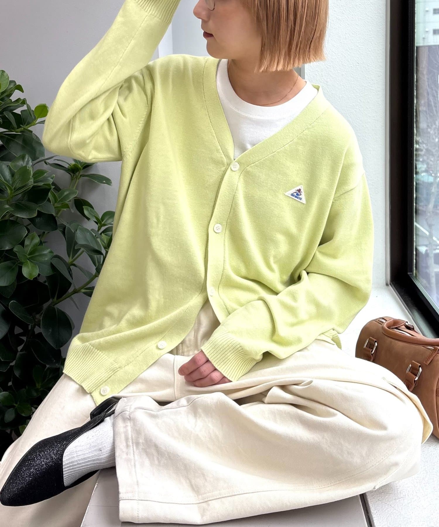 OUTLET(アウトレット) 【CIAOPANIC TYPY】【GEVACO】コットンVネックカーディガン