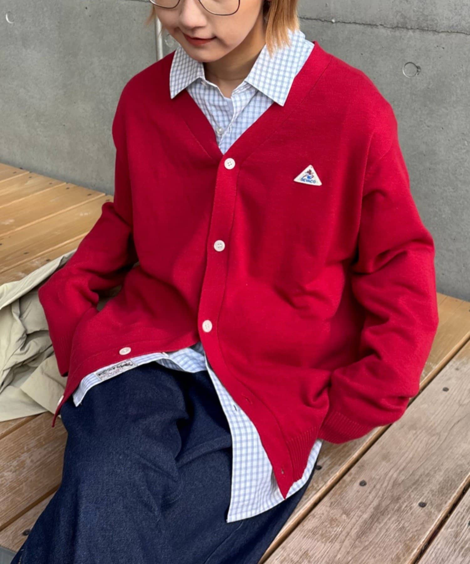 OUTLET(アウトレット) 【CIAOPANIC TYPY】【GEVACO】コットンVネックカーディガン