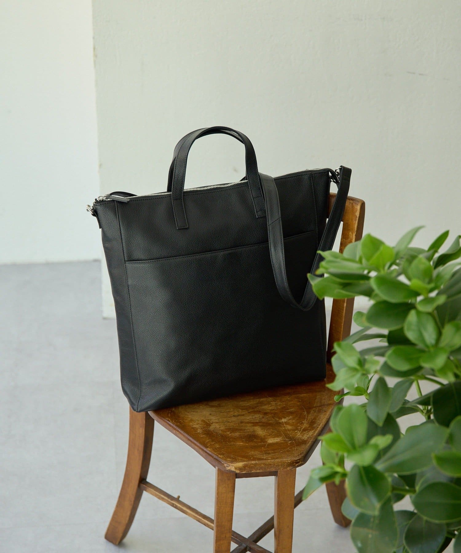 OUTLET(アウトレット) 【ear PAPILLONNER】《本革/A4サイズ対応》縦型トートバッグL