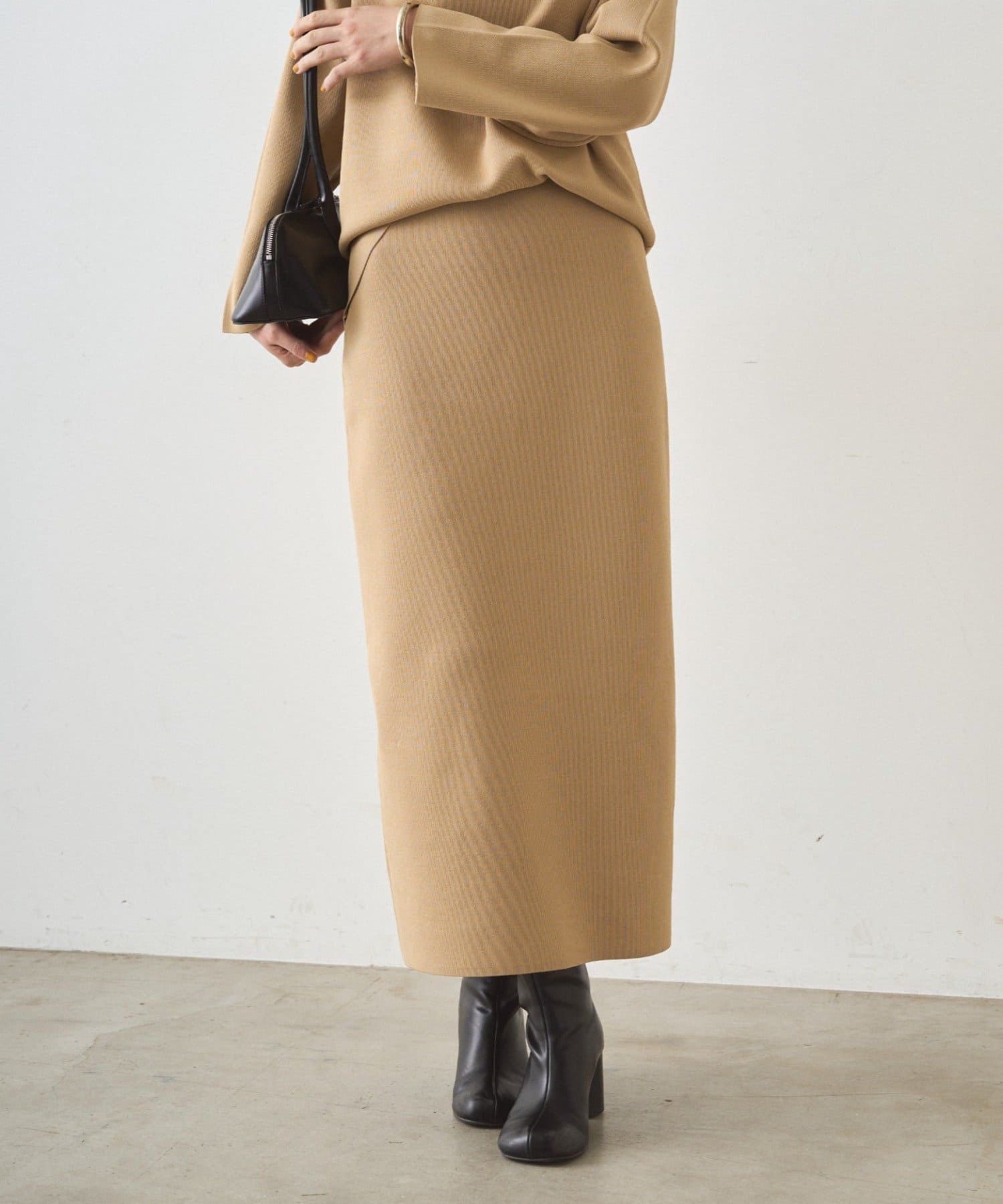 OUTLET(アウトレット) 【Loungedress】スムースニットタイトスカート