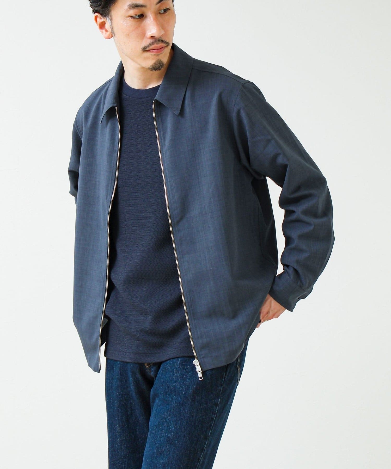 FREDY & GLOSTER(フレディ アンド グロスター) 【きれい見え快適素材】ドライポリ Classy Zipシャツ