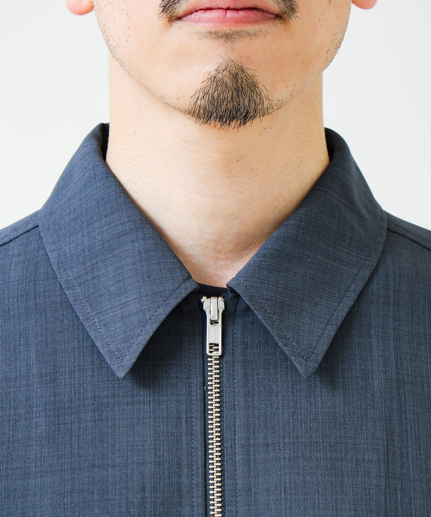 FREDY & GLOSTER(フレディ アンド グロスター) 【きれい見え快適素材】ドライポリ Classy Zipシャツ