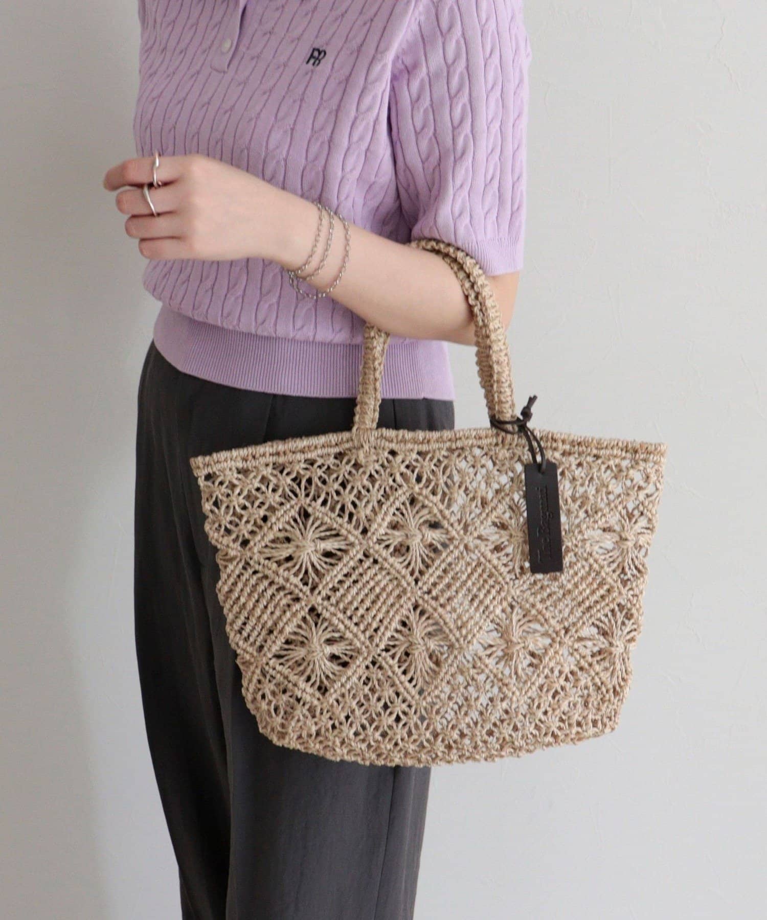 FREDY & GLOSTER(フレディ アンド グロスター) 【BAGMATI/バグマティ】柄編みアバカトートバッグ