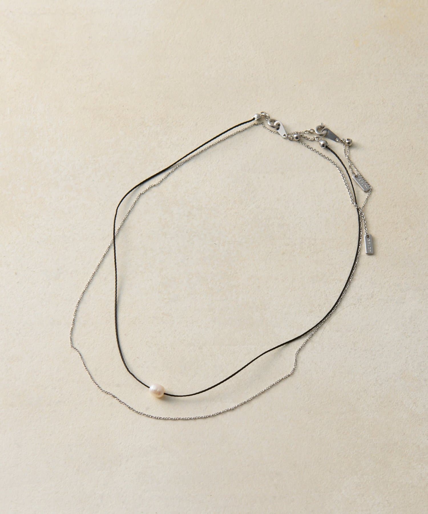 DISCOAT(ディスコート) 【GOLDY】パール×ナローチェーンチョーカー