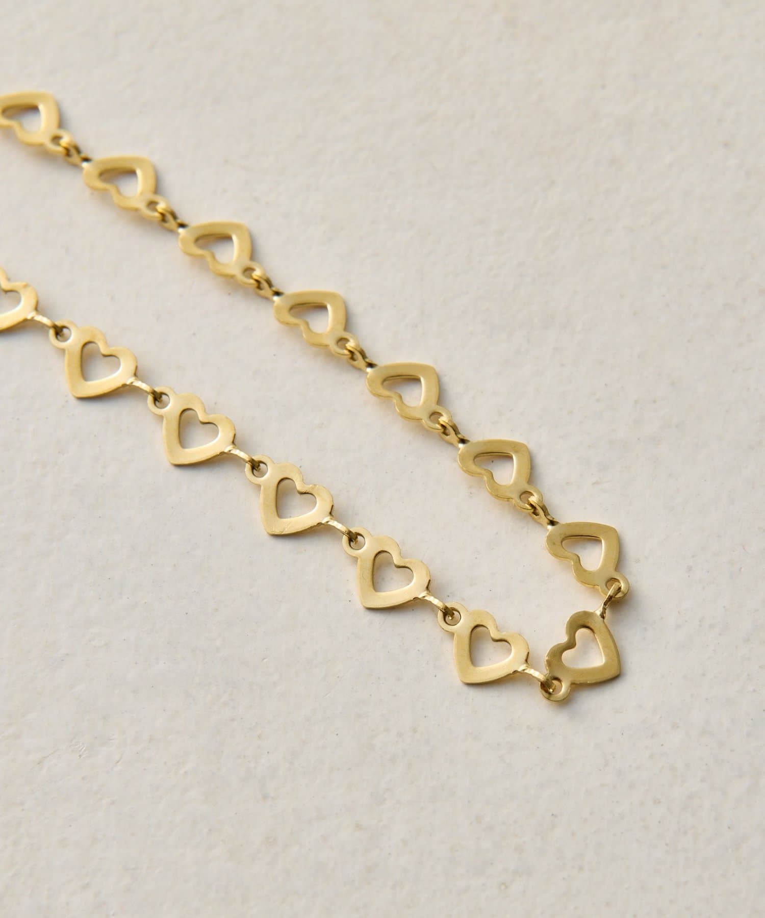 DISCOAT(ディスコート) 【GOLDY】ハートチェーンステンレスネックレス