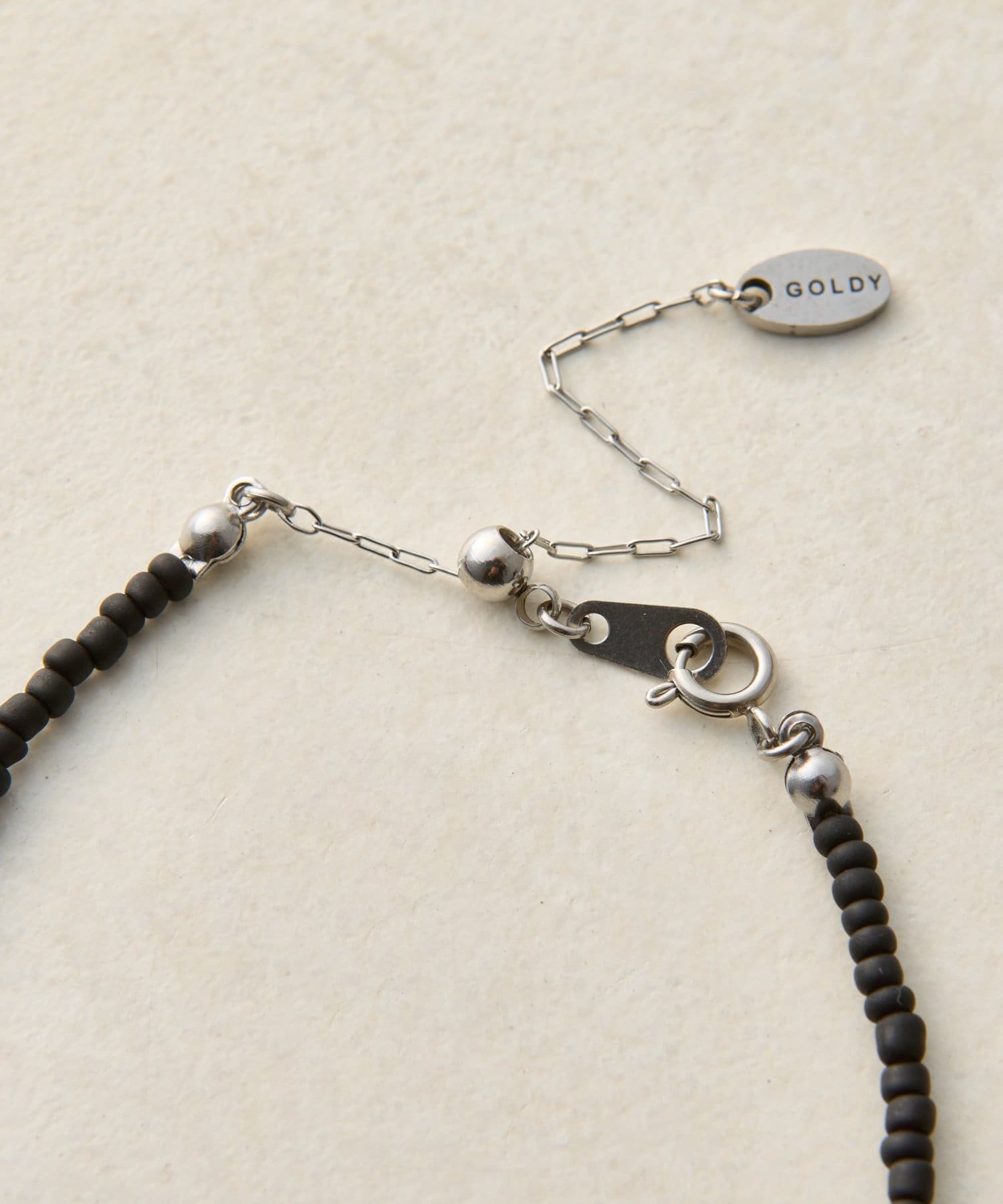 DISCOAT(ディスコート) 【GOLDY】パールチャームビーズステンレスネックレス