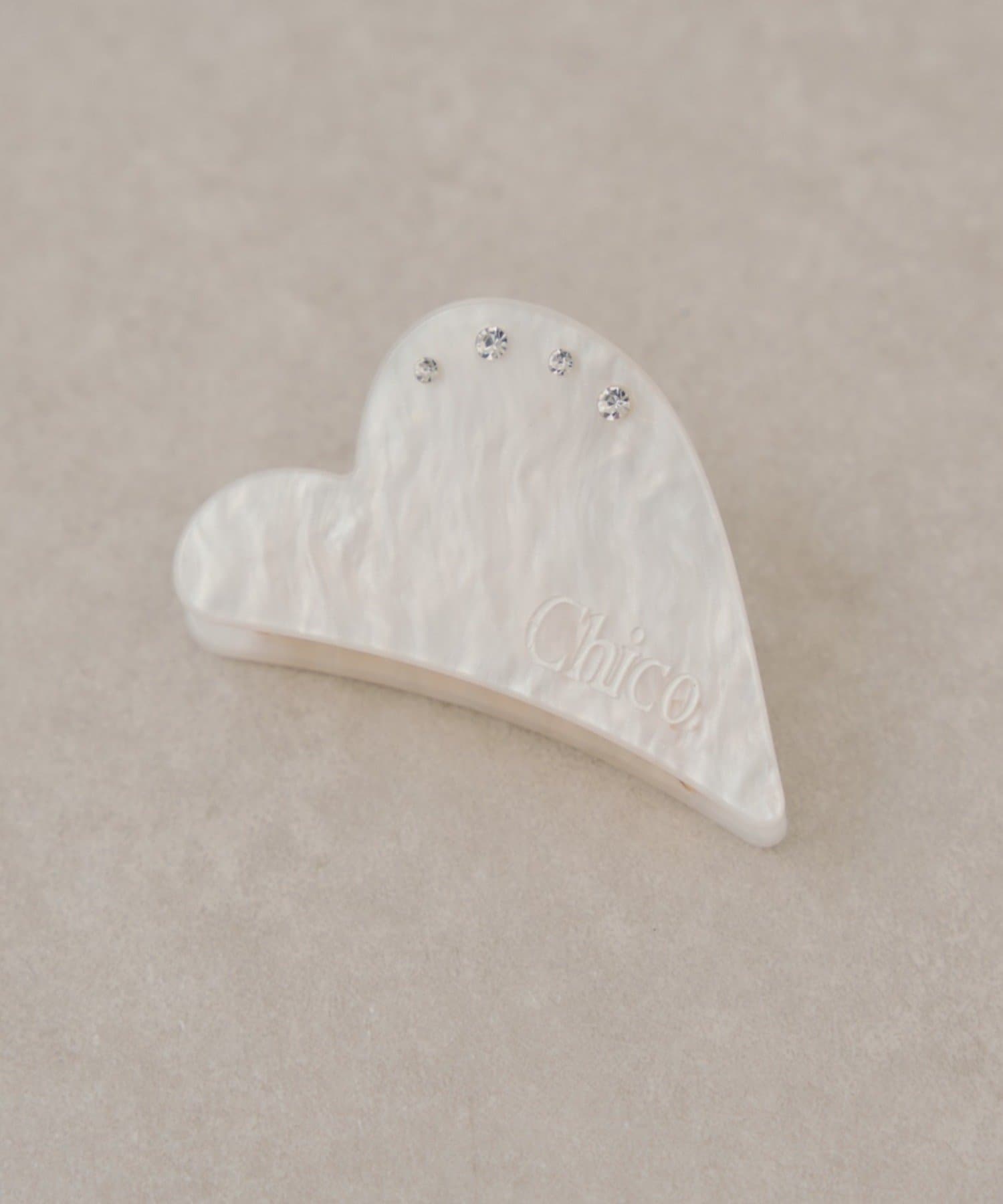 Chico(チコ) ビジュー付きハートヘアクリップ