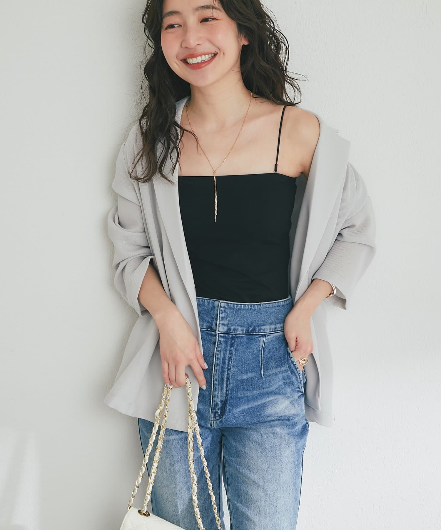 La boutique BonBon(ラブティックボンボン) 【miki監修】カップ付2WAYキャミソール2