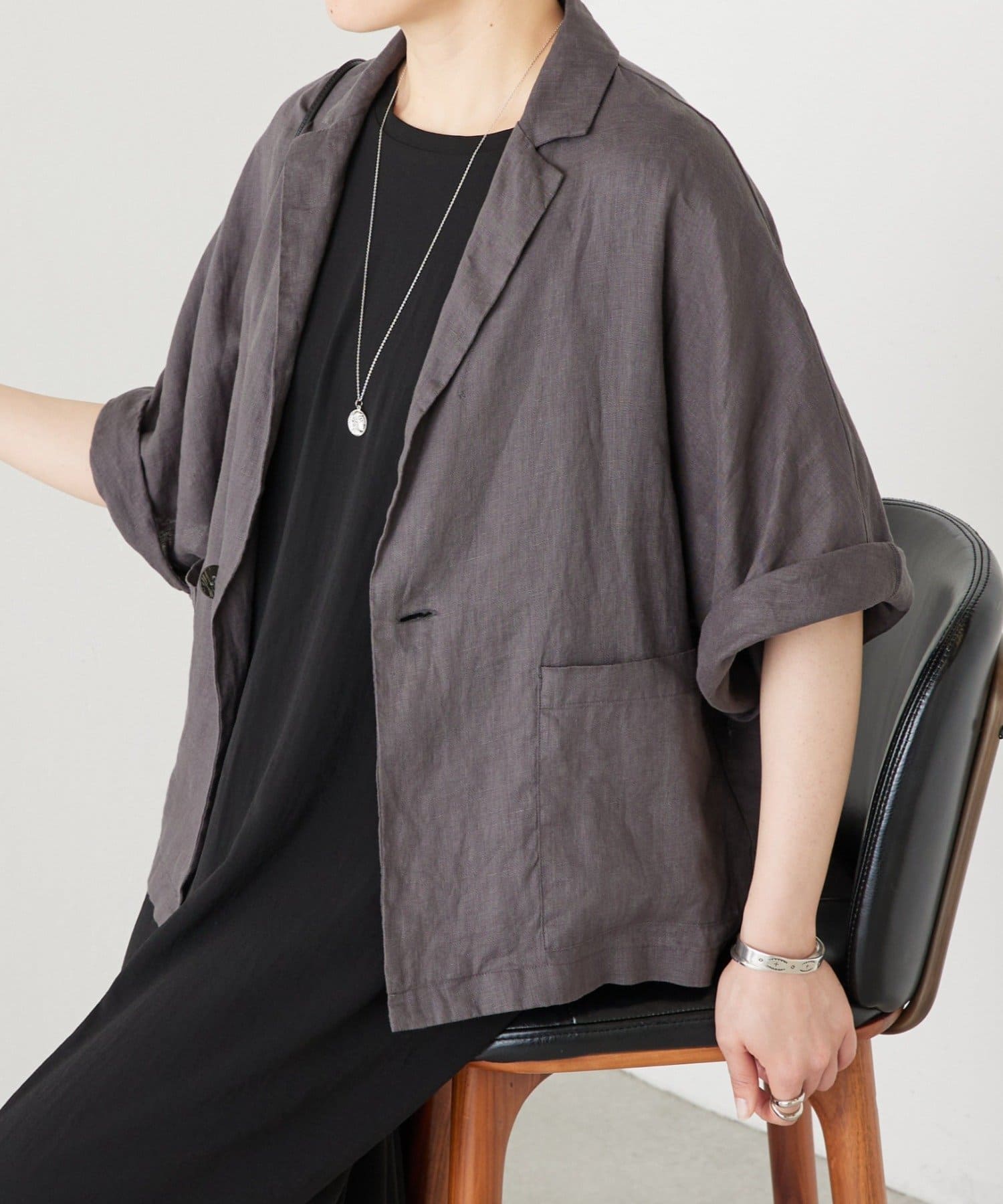 BEARDSLEY(ビアズリー) 《4/2(木)18：00予約開始》リネンドルマンシャツジャケット