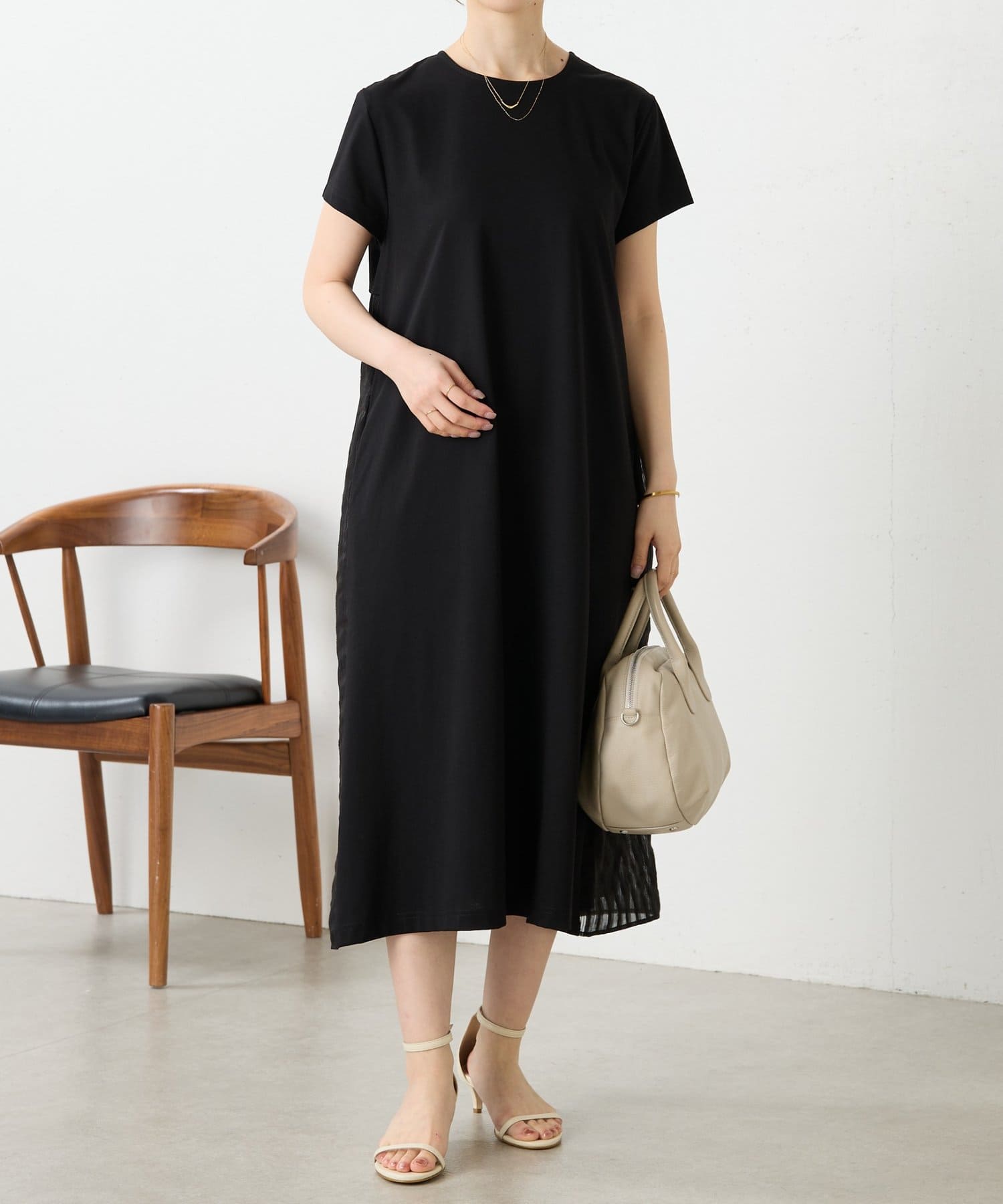 BEARDSLEY(ビアズリー) ウシロシアーストライプワンピ