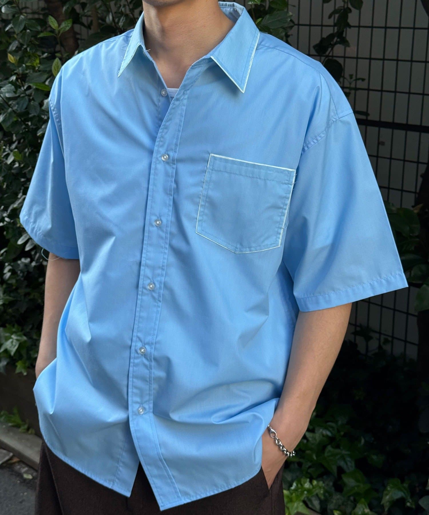 CIAOPANIC(チャオパニック) フリンジレイヤード半袖シャツ