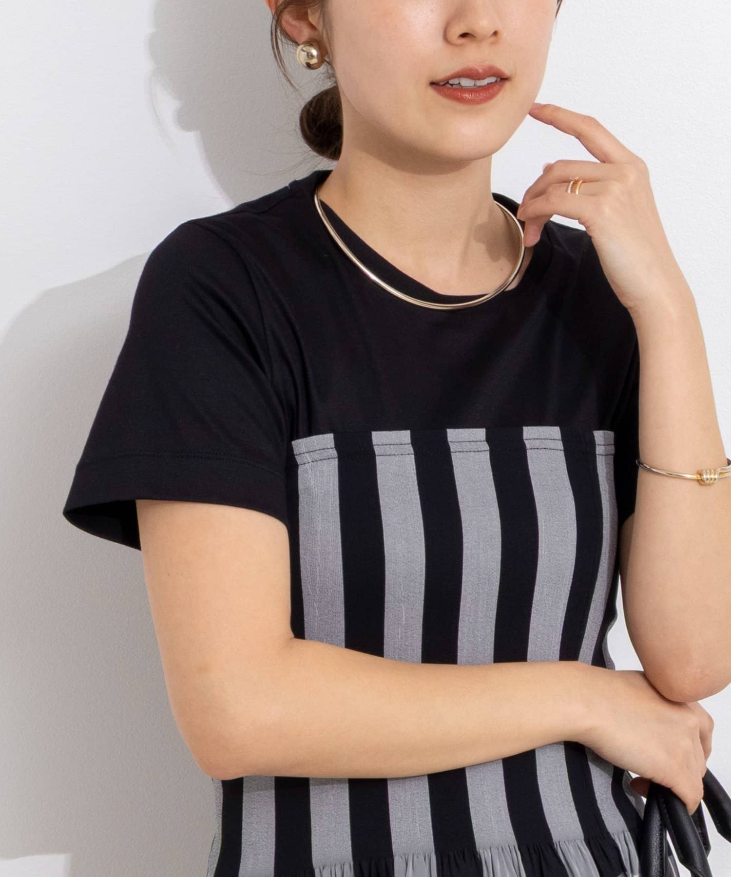 NOLLEY'S(ノーリーズ) ウォッシャブルベーシックTシャツ