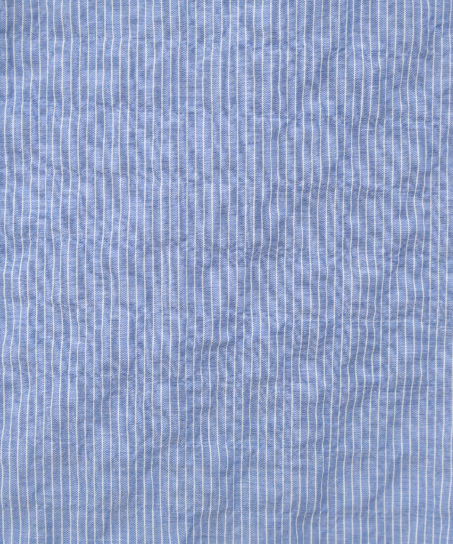 NOLLEY'S(ノーリーズ) ウォッシャブルシャーリングストライプ2WAYギャザーワンピース