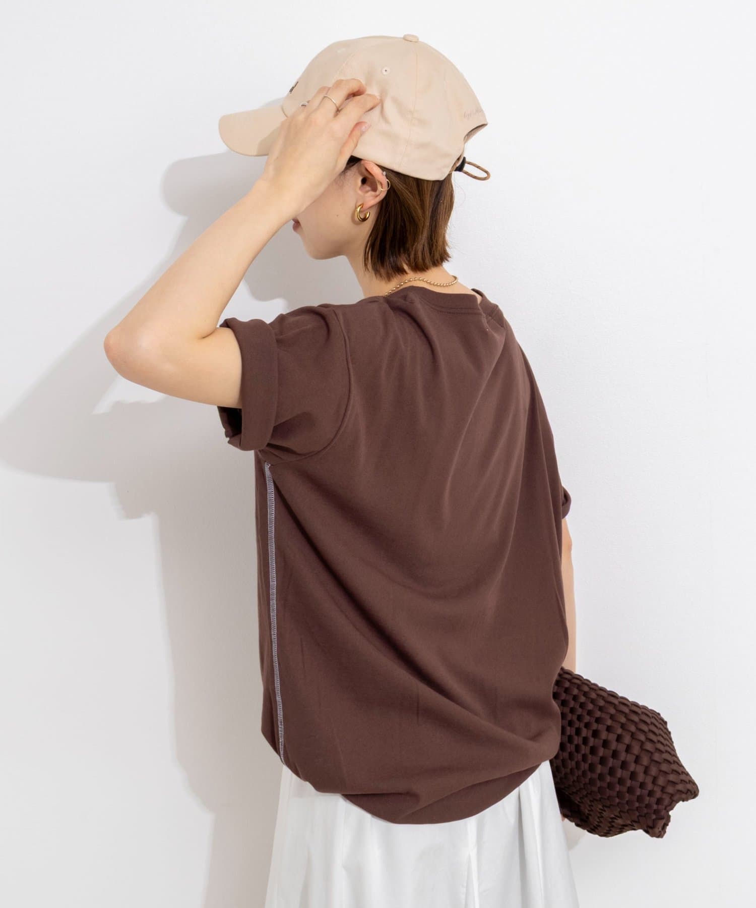 NOLLEY'S(ノーリーズ) ウォッシャブルドローストTシャツ