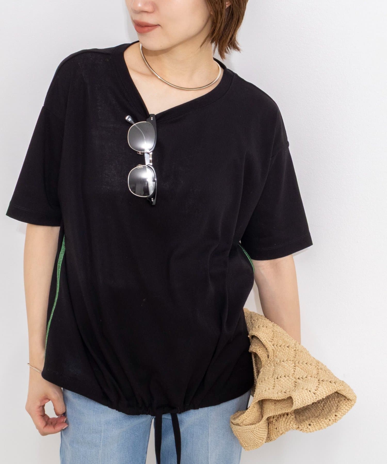 NOLLEY'S(ノーリーズ) ウォッシャブルドローストTシャツ