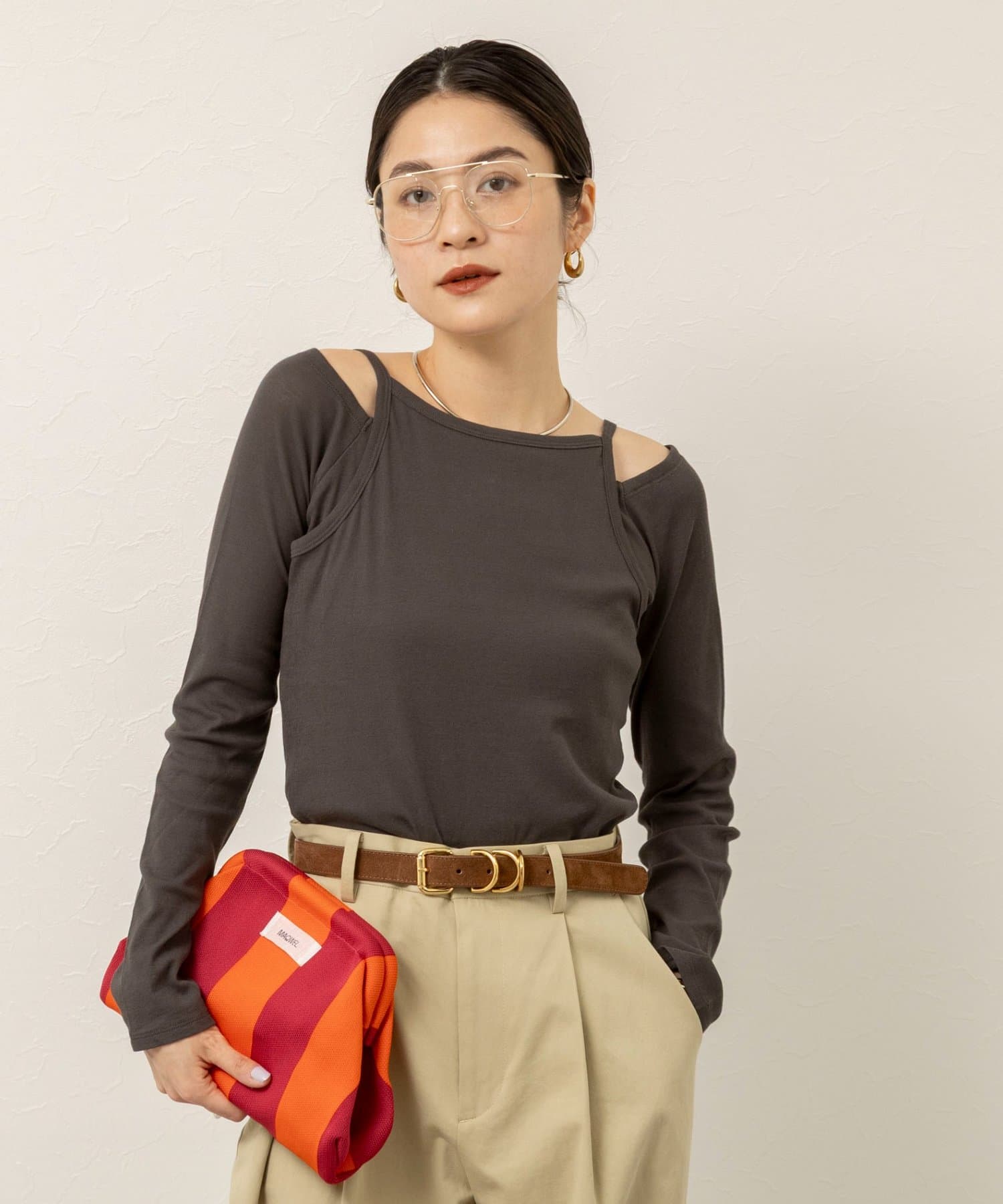 NOLLEY'S(ノーリーズ) 【MAQWEL/マクウェル】ウォッシャブルレイヤードプルオーバー