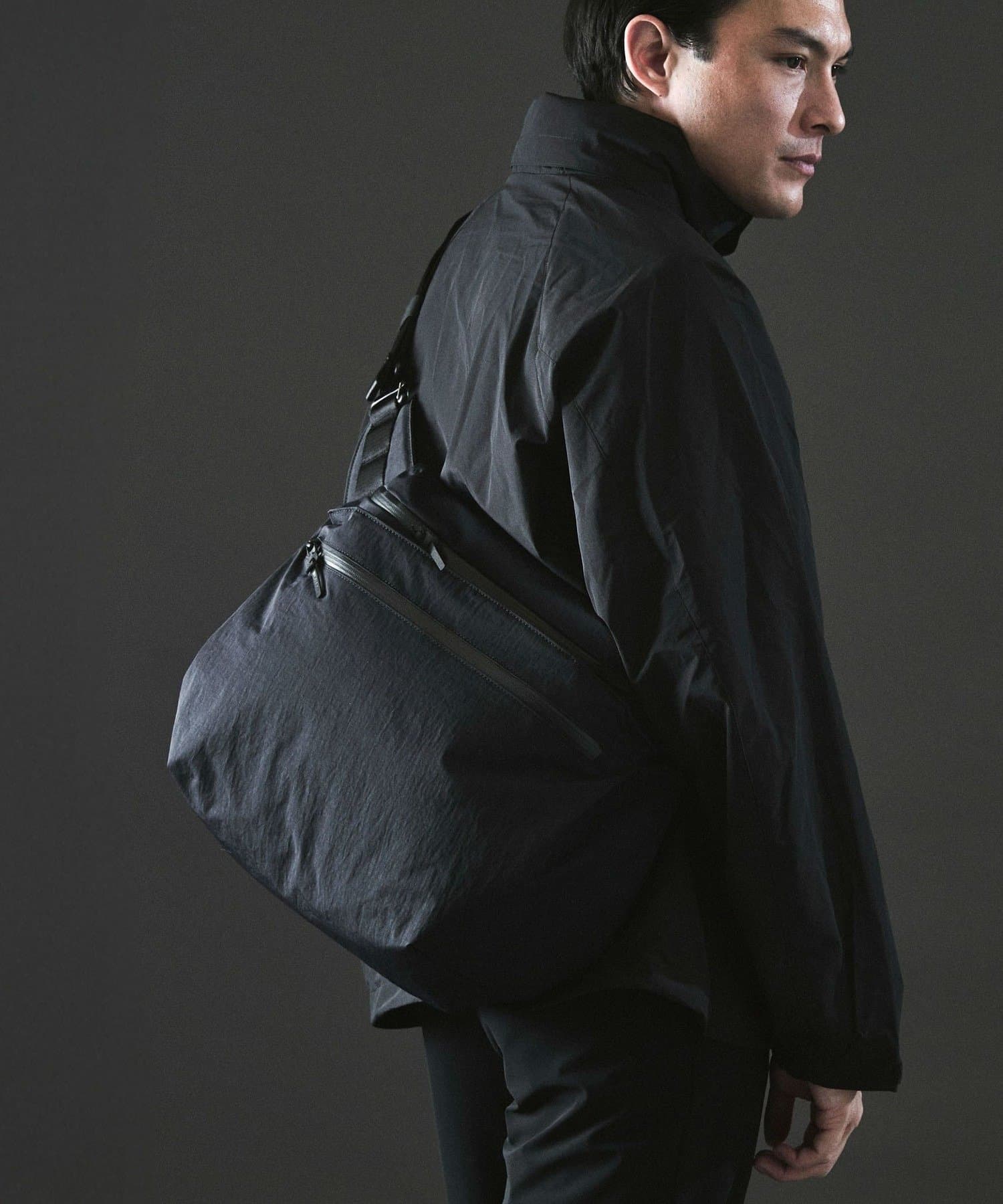 NOLLEY'S(ノーリーズ) 【WEXLEY】 DOUGLAS CRINKLE NYLON BLACK