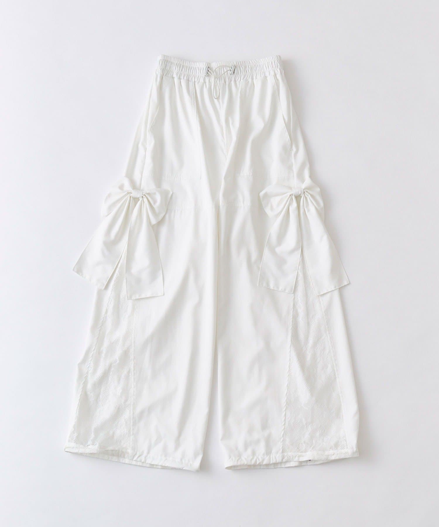 OLIVE des OLIVE(オリーブ デ オリーブ) サイドレースリボンカーゴパンツ