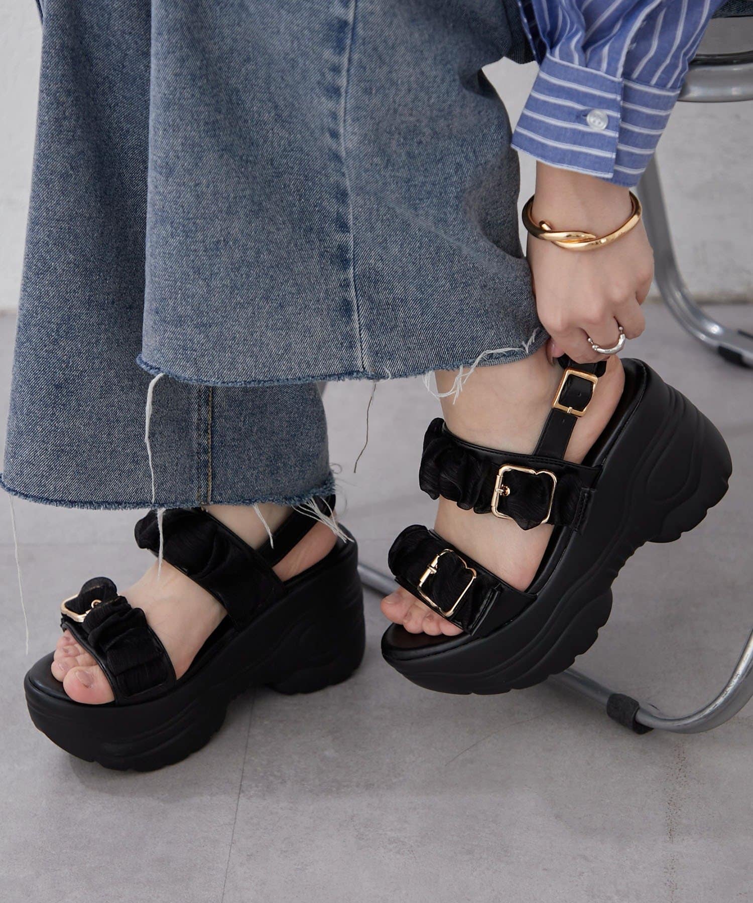 Remind me and forever(リマインドミーアンドフォーエバー) 【ボリュームソールなのに軽い！】オーガンスポサン