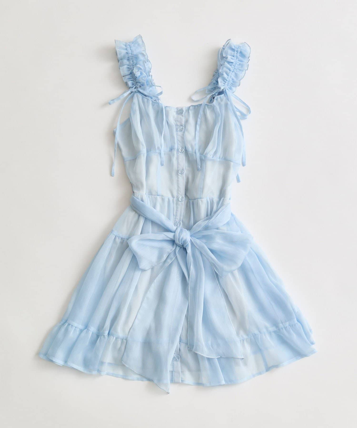 OLIVE des OLIVE(オリーブ デ オリーブ) Saxe Flower Stroll ミニワンピース