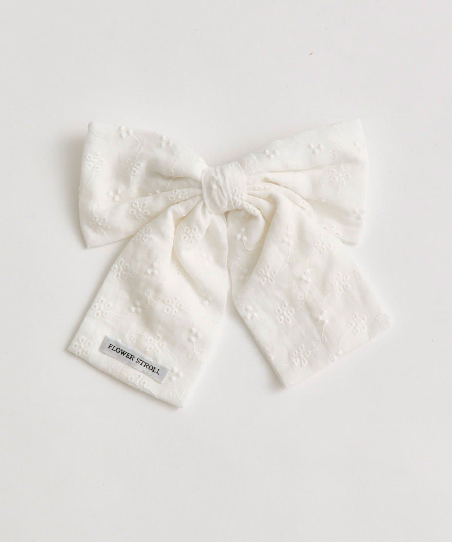 OLIVE des OLIVE(オリーブ デ オリーブ) コットンレースリボンバレッタ