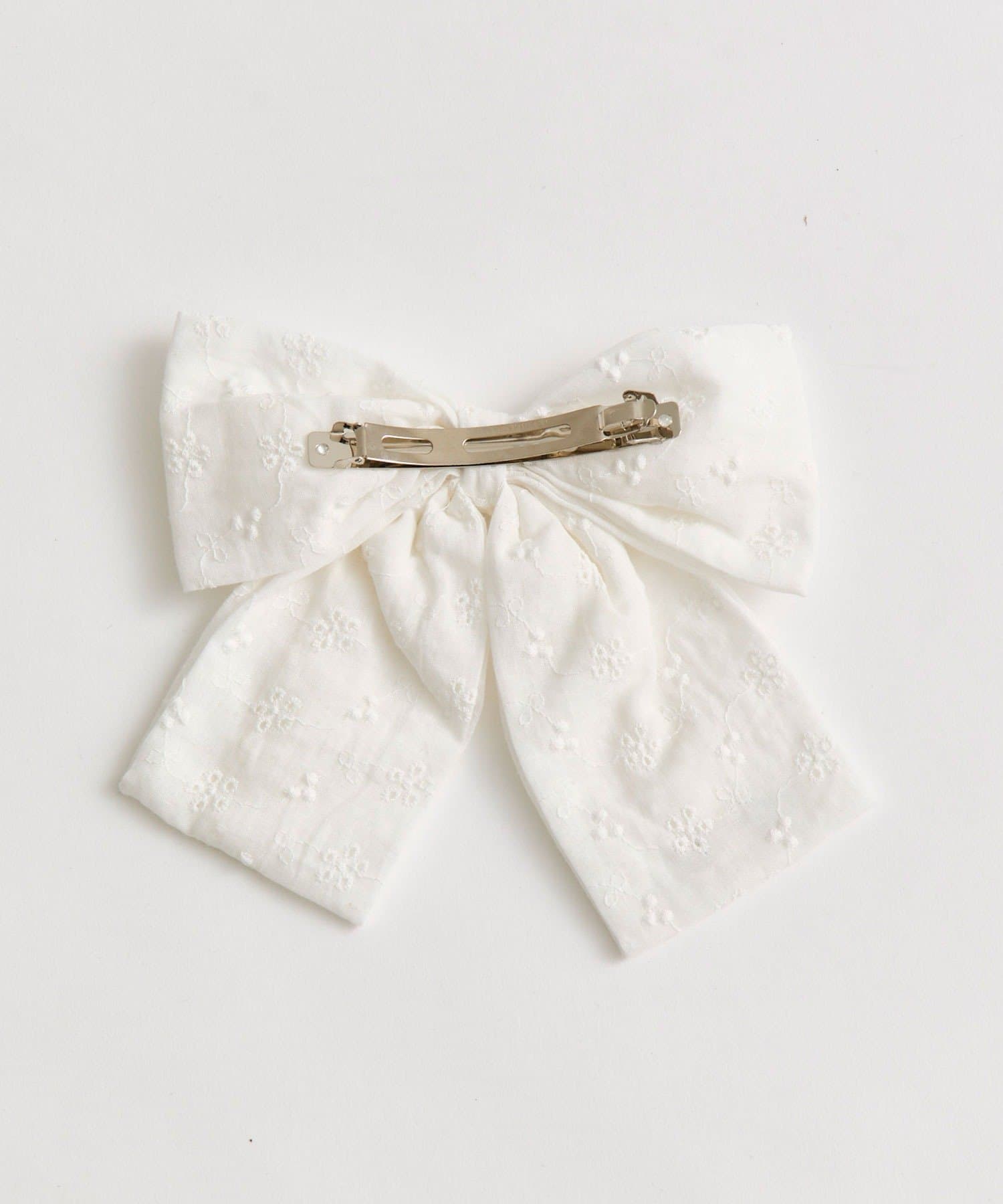 OLIVE des OLIVE(オリーブ デ オリーブ) コットンレースリボンバレッタ