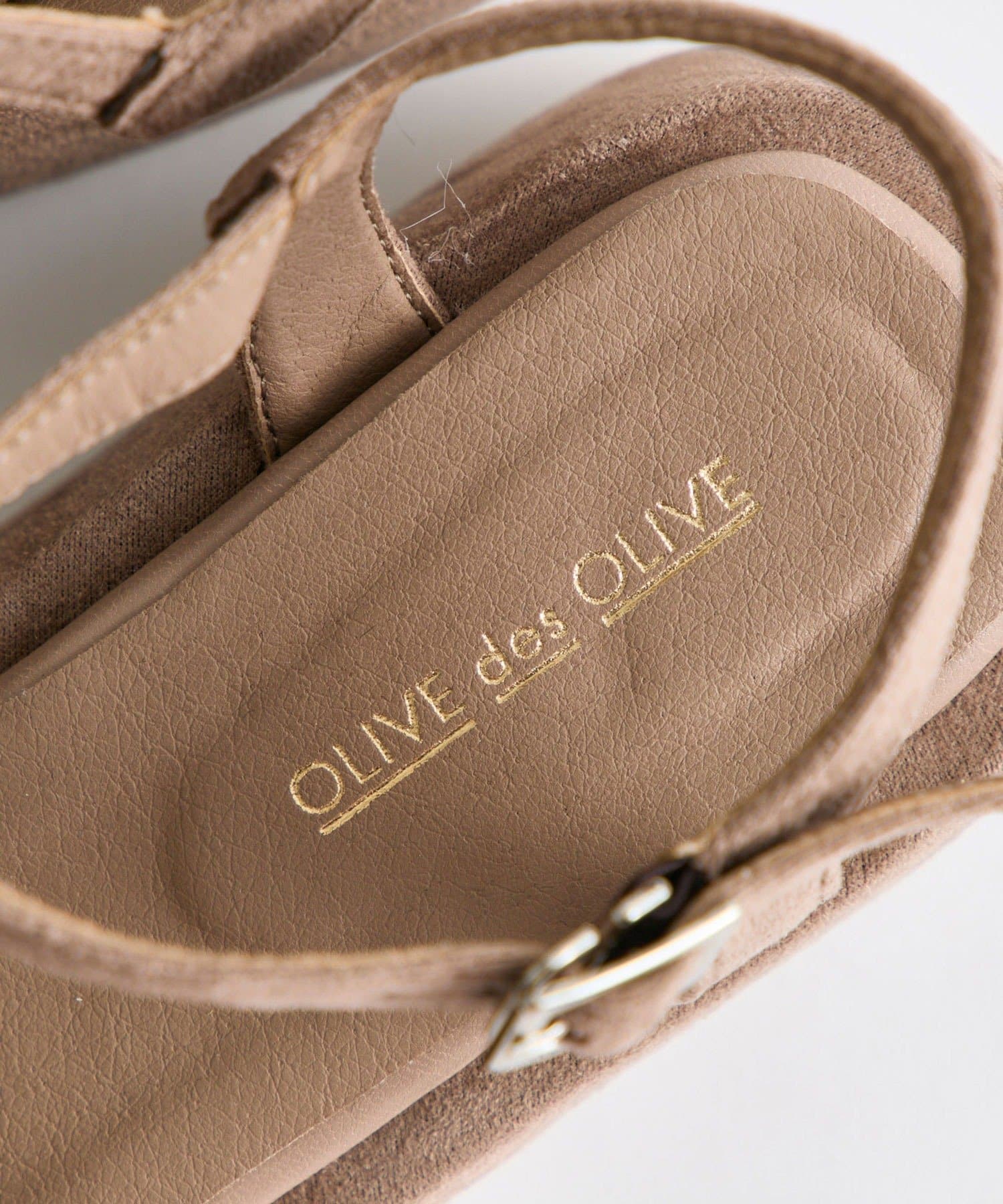 OLIVE des OLIVE(オリーブ デ オリーブ) カバー付きリボンサンダル
