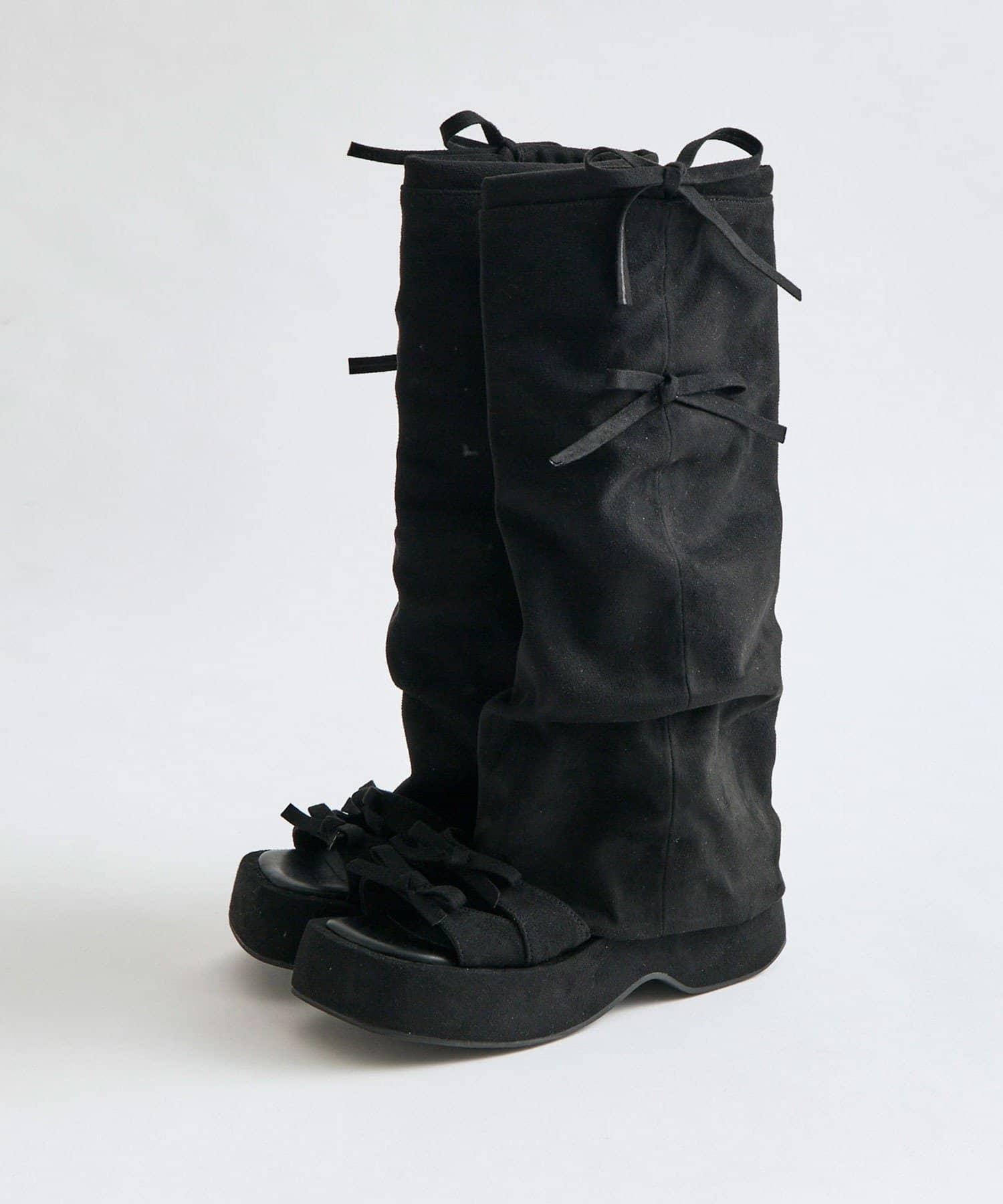 OLIVE des OLIVE(オリーブ デ オリーブ) カバー付きリボンサンダル