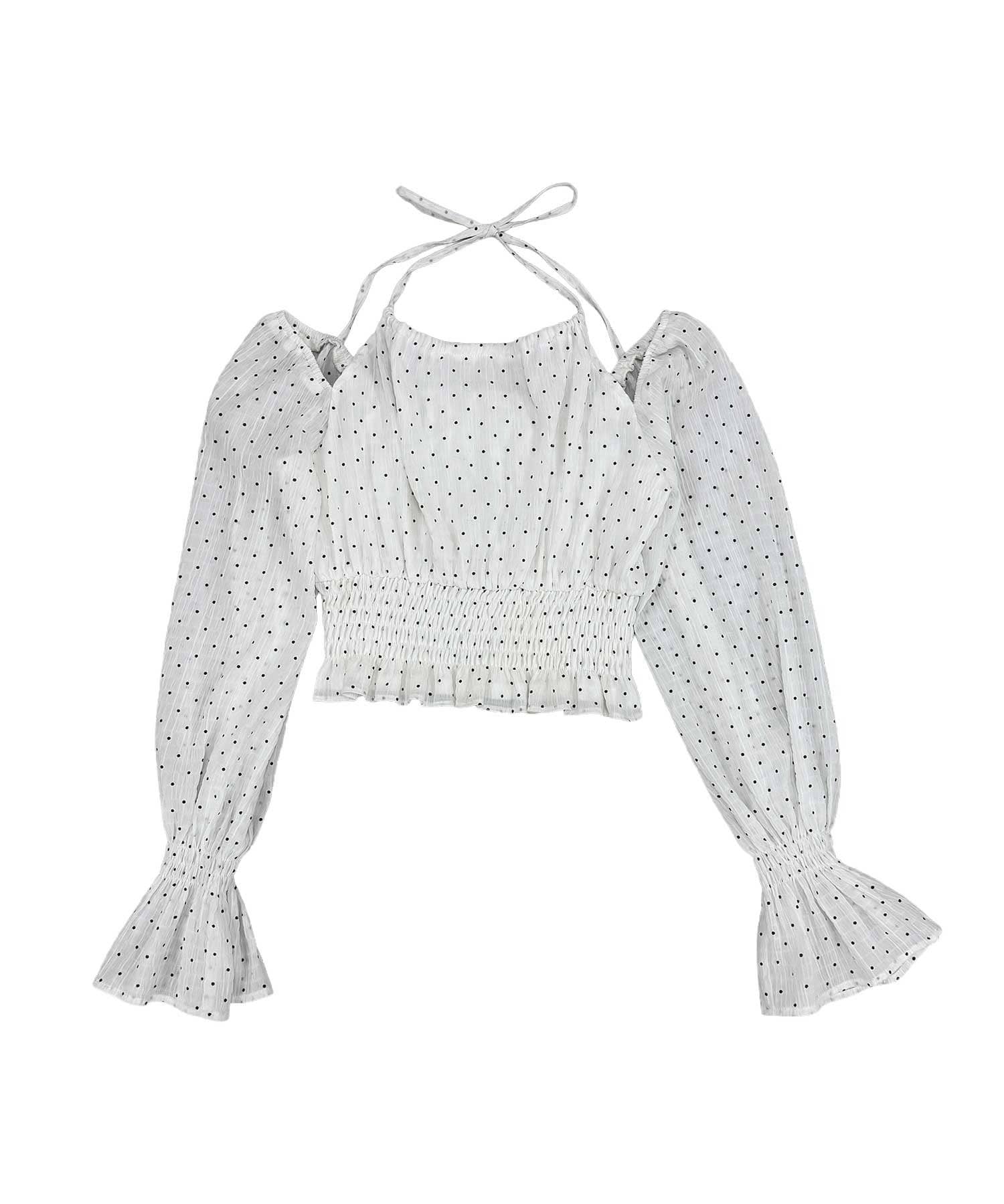 Belle Charme(ベルシャルム) Ribbon Choker Blouse