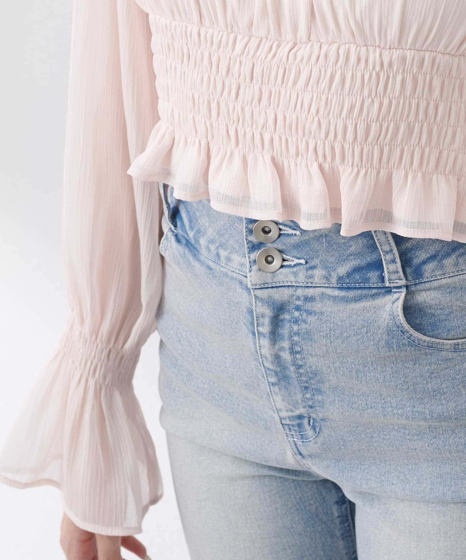 Belle Charme(ベルシャルム) Ribbon Choker Blouse