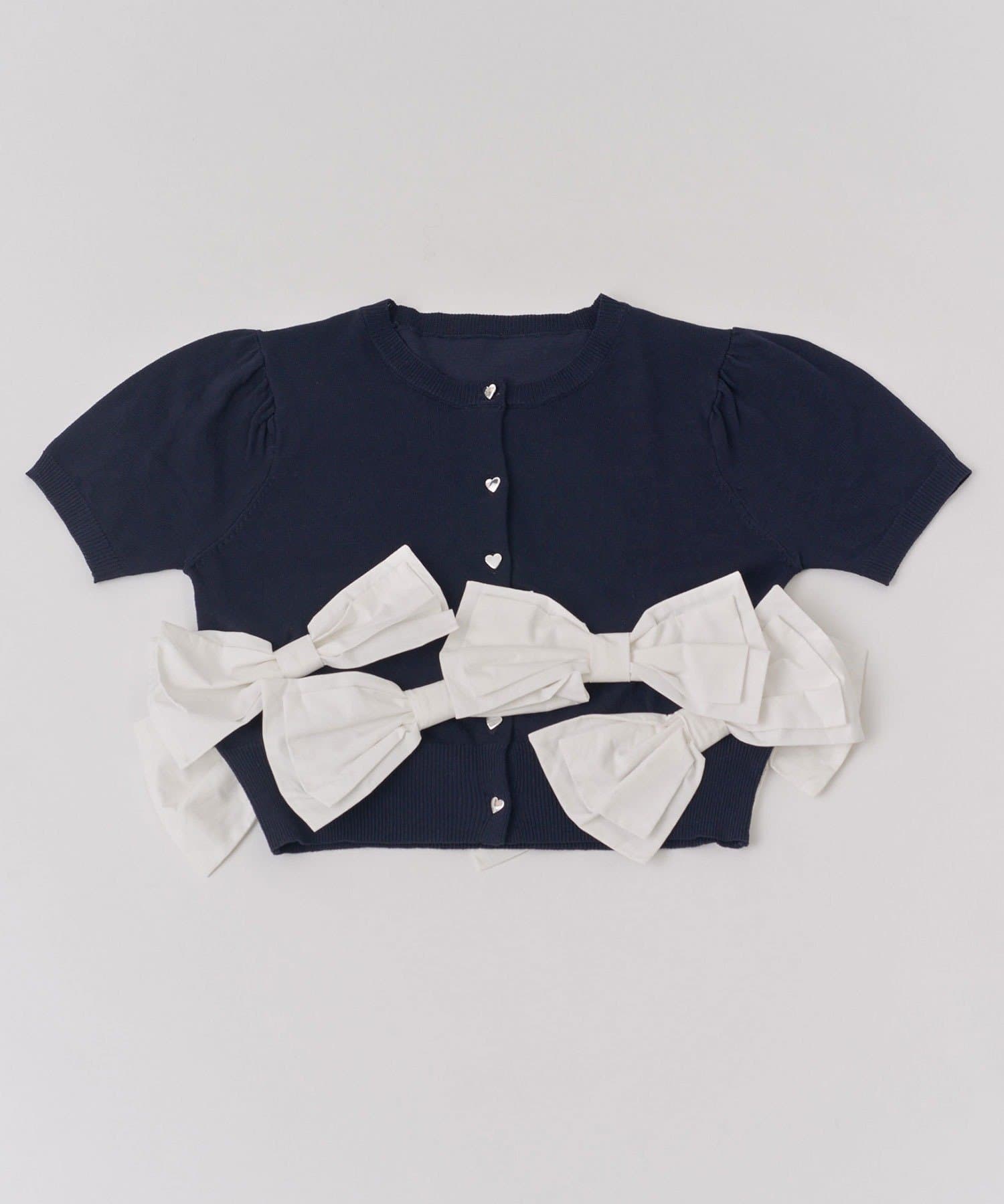 Belle Charme(ベルシャルム) Many Ribbon Cardigan