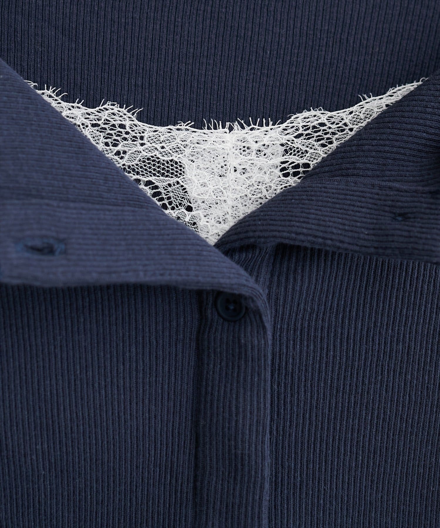 natural couture(ナチュラルクチュール) レースデザインカットソー