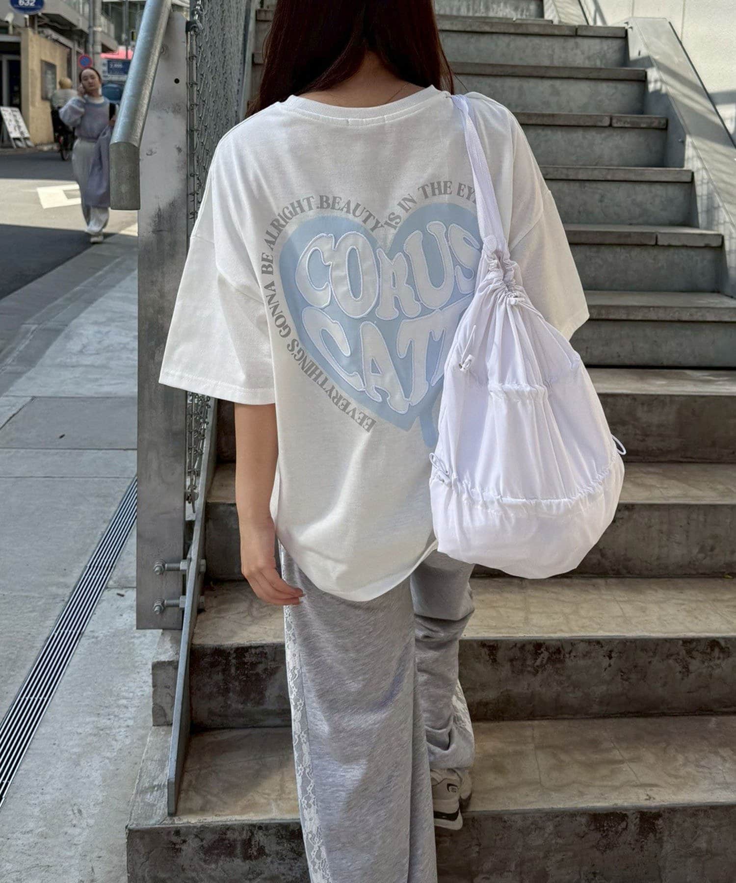 NICE CLAUP / OLIVE des OLIVE OUTLET(ナイスクラップ  / オリーブ デ オリーブ アウトレット) 【continuer】とろーりハートBIGTシャツ