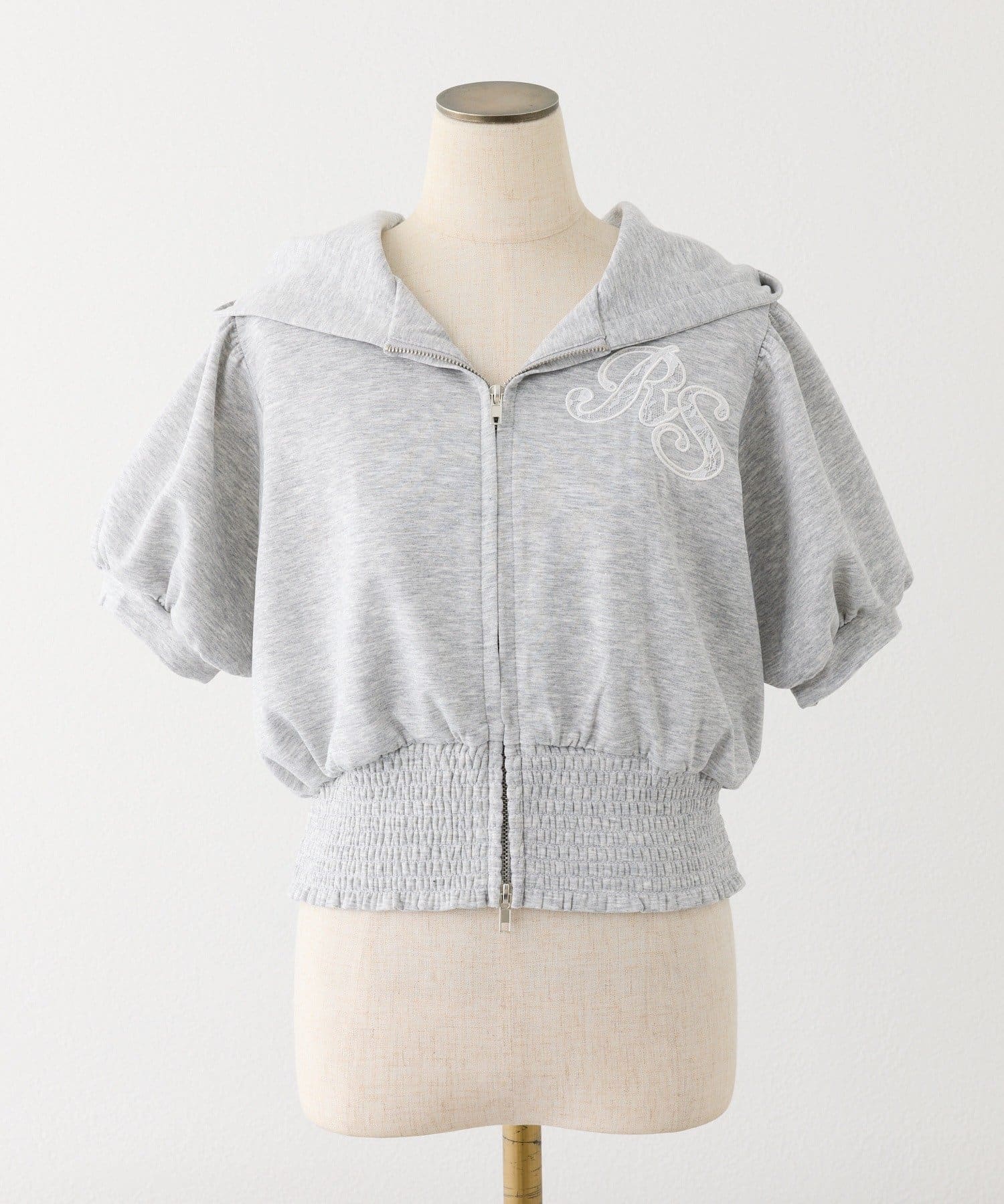 one after another NICE CLAUP(ワンアフターアナザー ナイスクラップ) 【セットアップ可能】ロゴ刺繡半袖パーカー