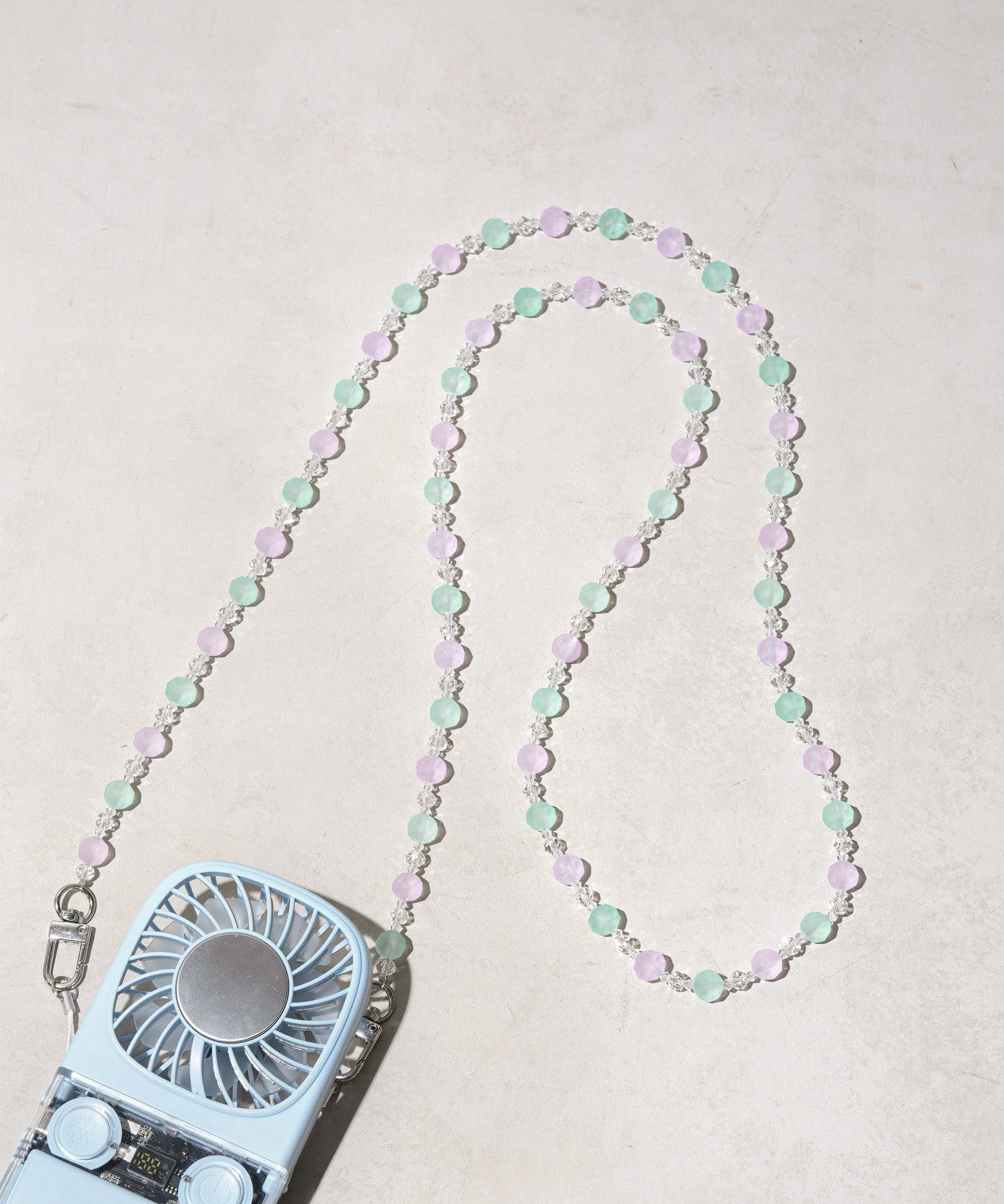 3COINS(スリーコインズ) 《WEB先行販売》フロストビーズショルダーストラップ