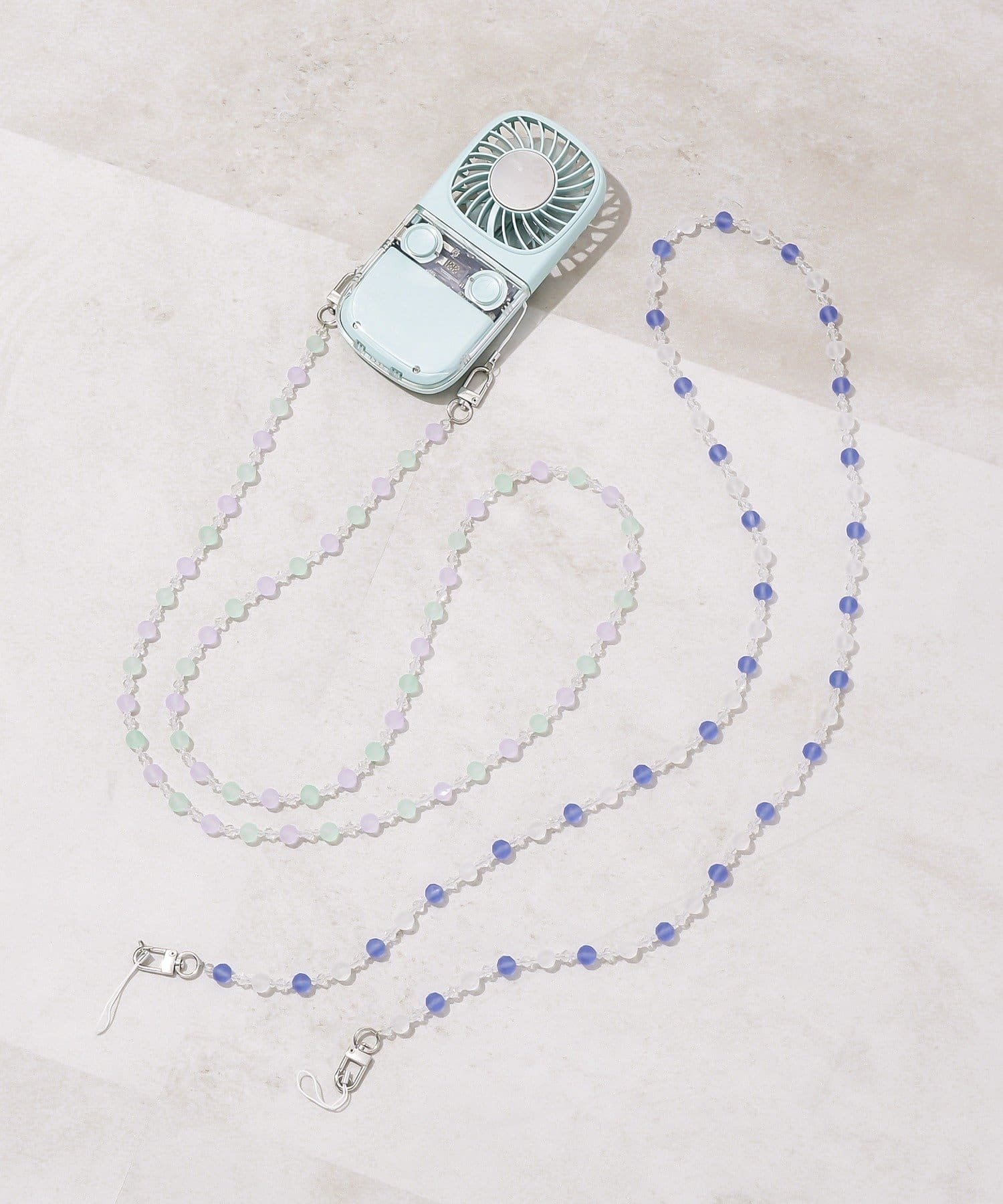 3COINS(スリーコインズ) 《WEB先行販売》フロストビーズショルダーストラップ