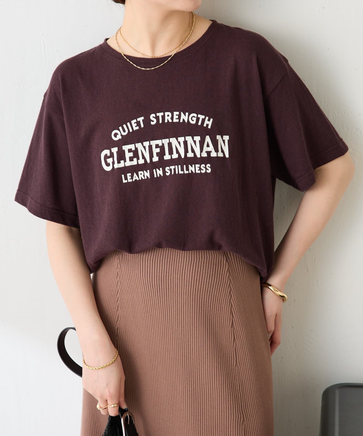 COLLAGE GALLARDAGALANTE(コラージュ ガリャルダガランテ) 【ドライタッチ】カレッジ風ロゴTシャツ