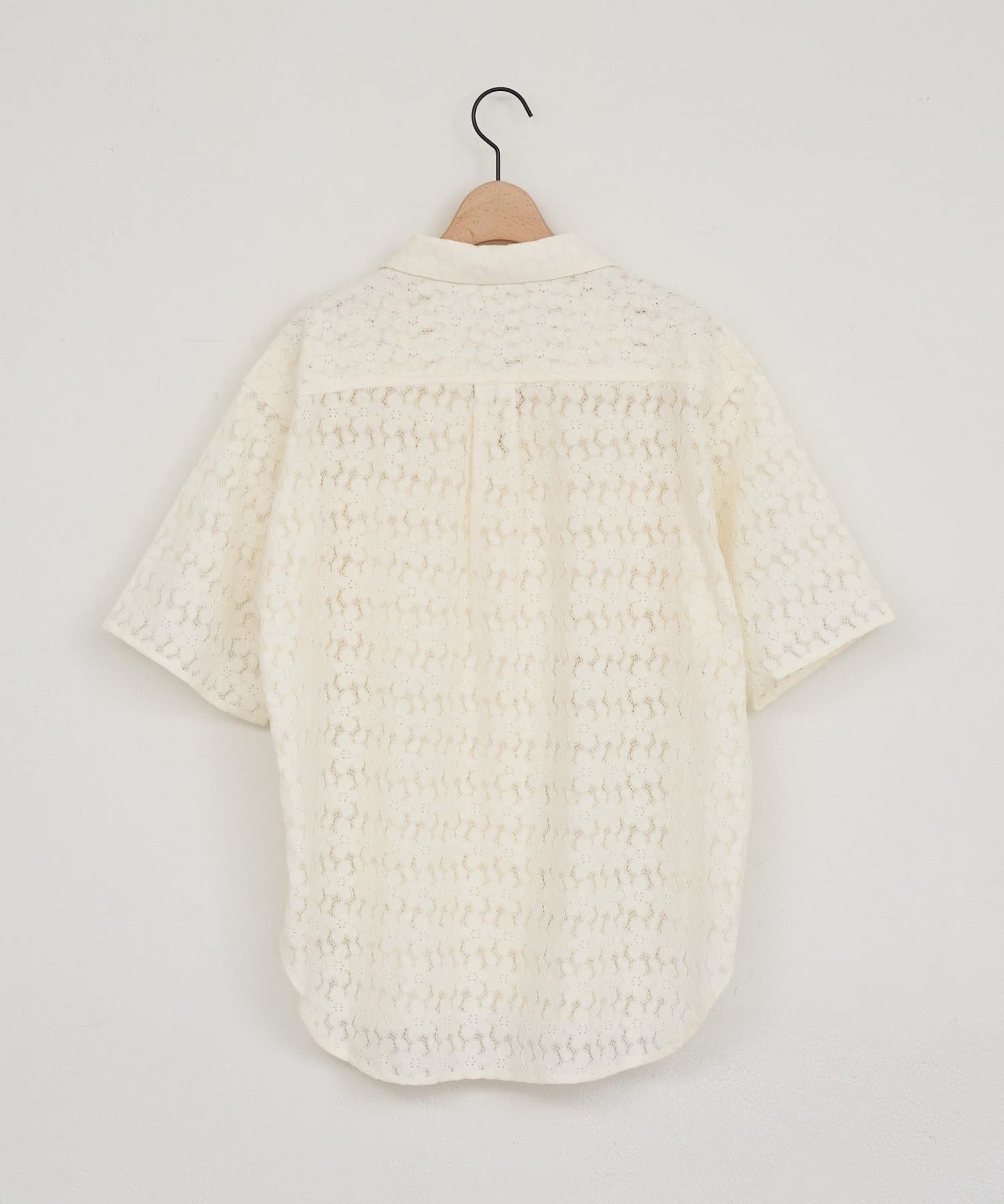 DISCOAT(ディスコート) 【WEB限定】開襟レースブラウス